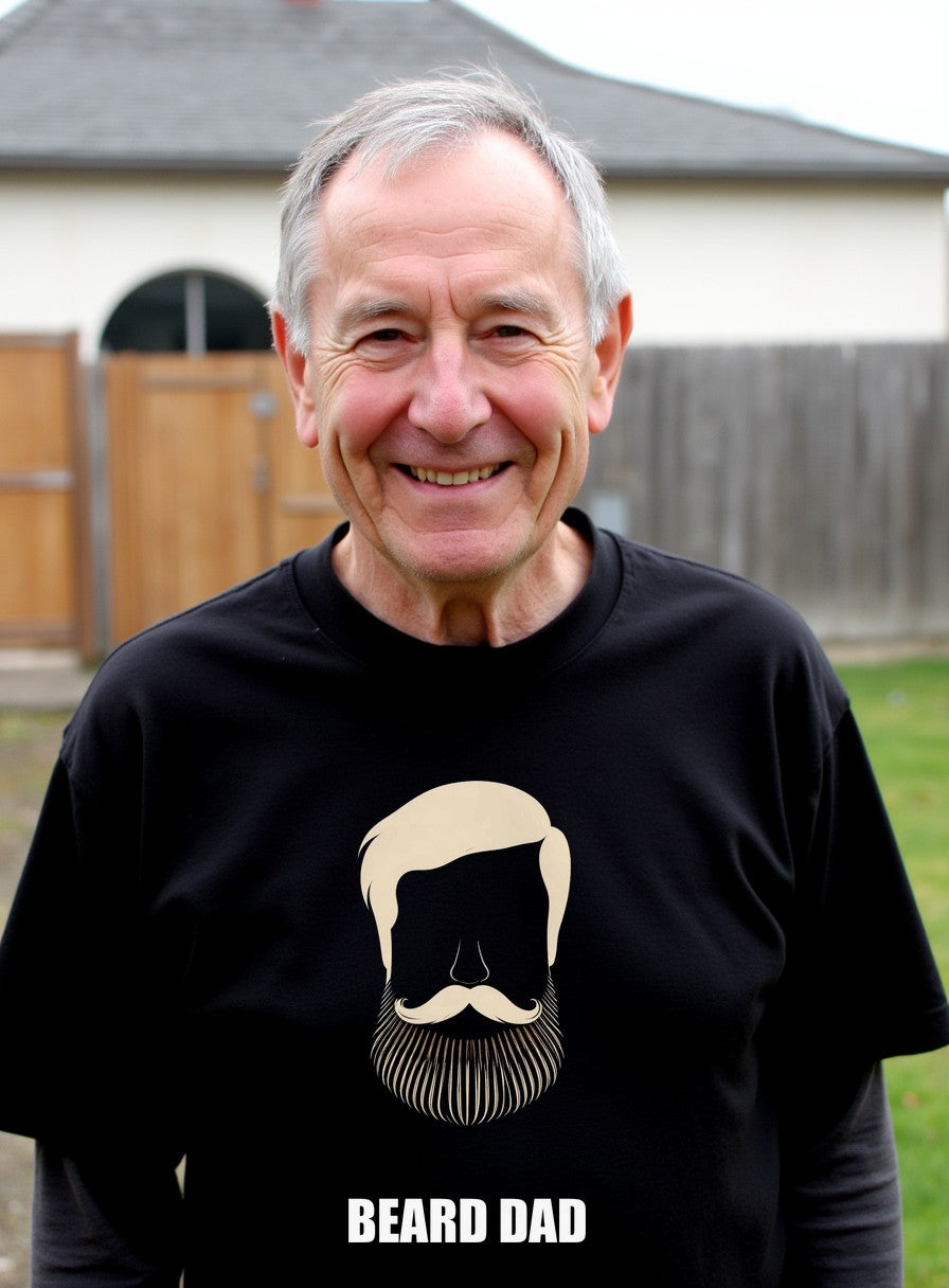 Beard Dad Shirt — worn lifestyle photo