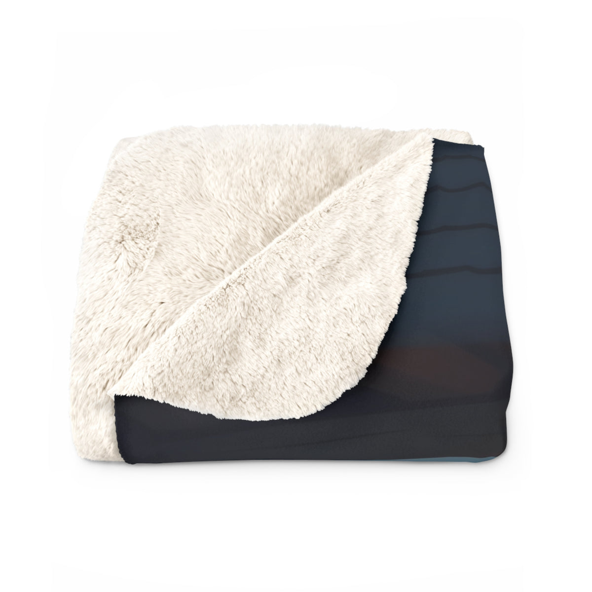 Sleeping Dog by the Fire Sherpa Throw Blanket - Cozy Cabin Porch Close-Up, Dog Lover Gift, Winter Cabin Throw