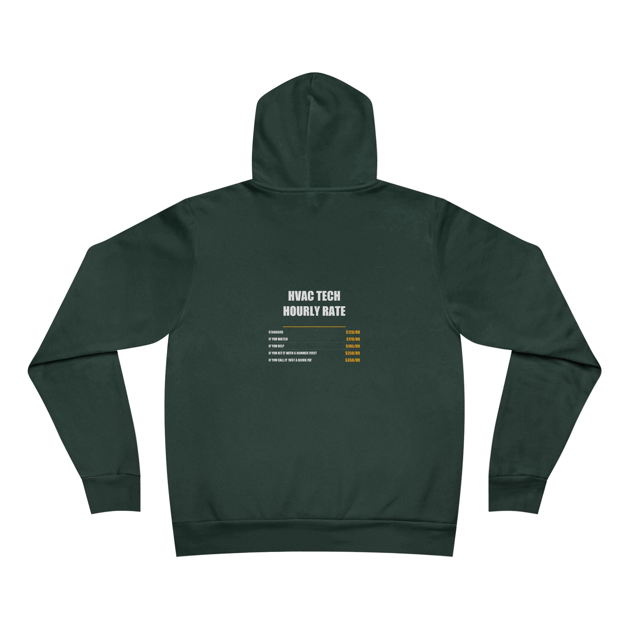 HVAC Technician Hourly Rate Hoodie - HVAC Tech, HVAC Tech Gift, Funny HVAC Tech, HVAC Tech Gifts, Pullover Hoodie, Sweatshirt