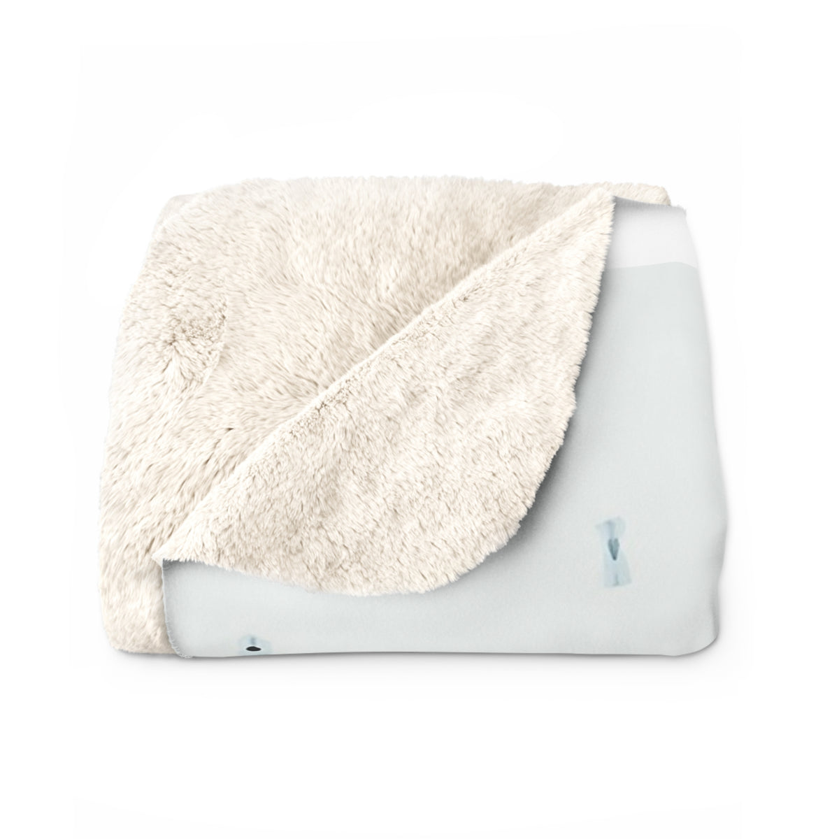 Winter Chickadees Sherpa Throw Blanket - Birds on Snowy Pine Branches with Berries
