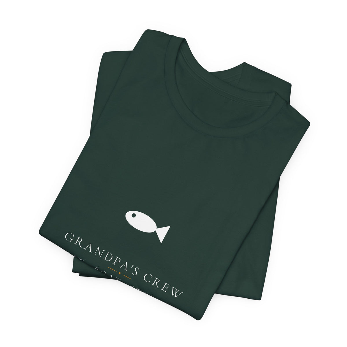 Grandpa's Crew Fishing Shirt - Bait Boat Stories Tee, Premium Bella Canvas