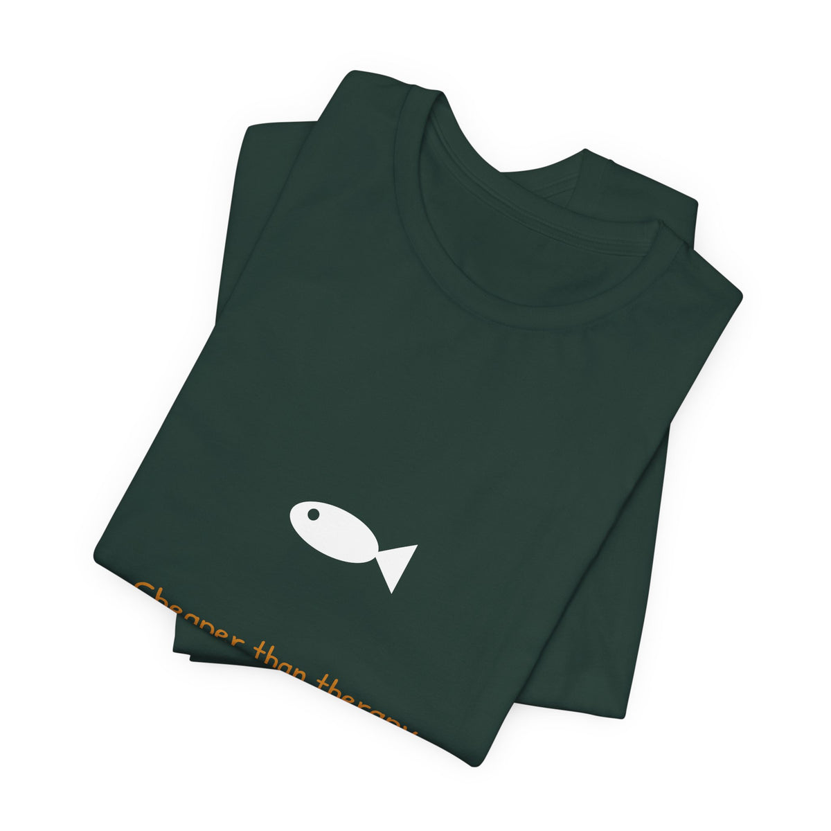 Cheaper Than Therapy Fishing Shirt - Funny Angler Tee, Premium Bella Canvas