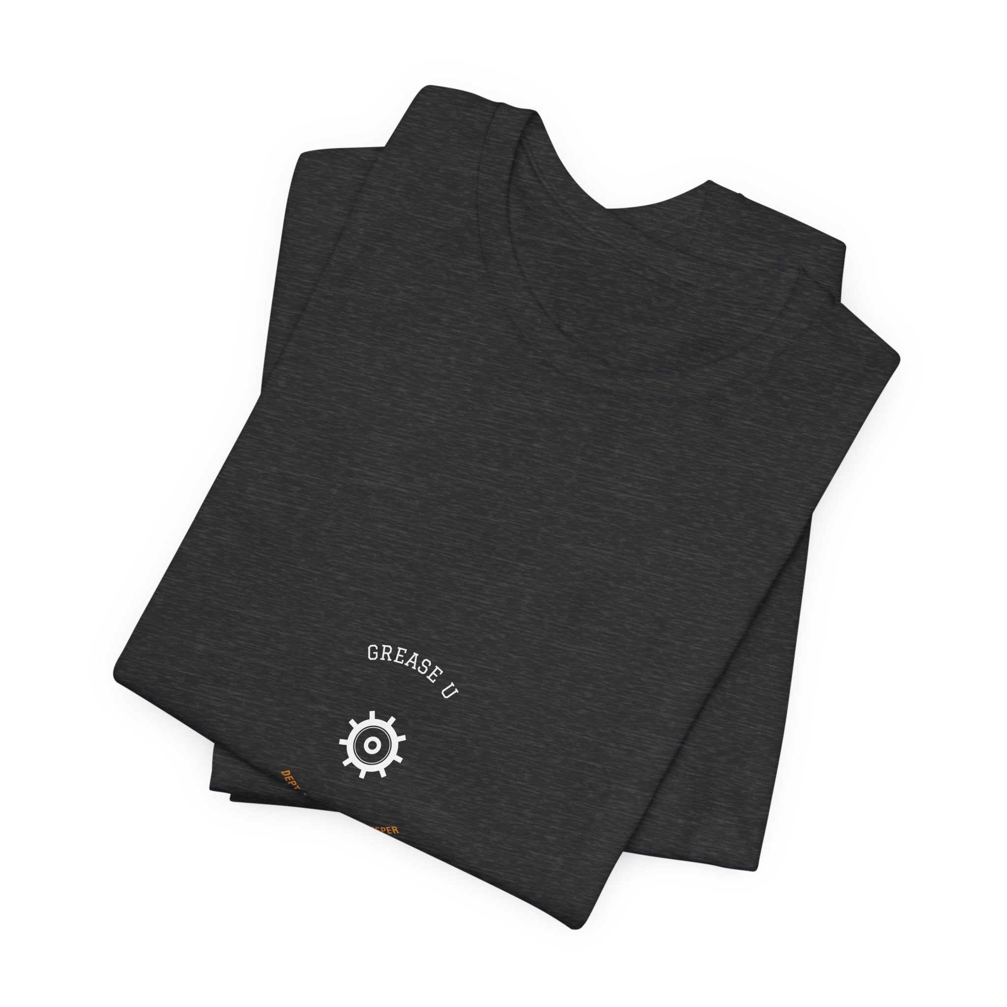 Grease U Dept 76 Mechanic Shirt - Varsity Collegiate Mechanic Tee, Funny Mechanic Gift, Premium Bella Canvas