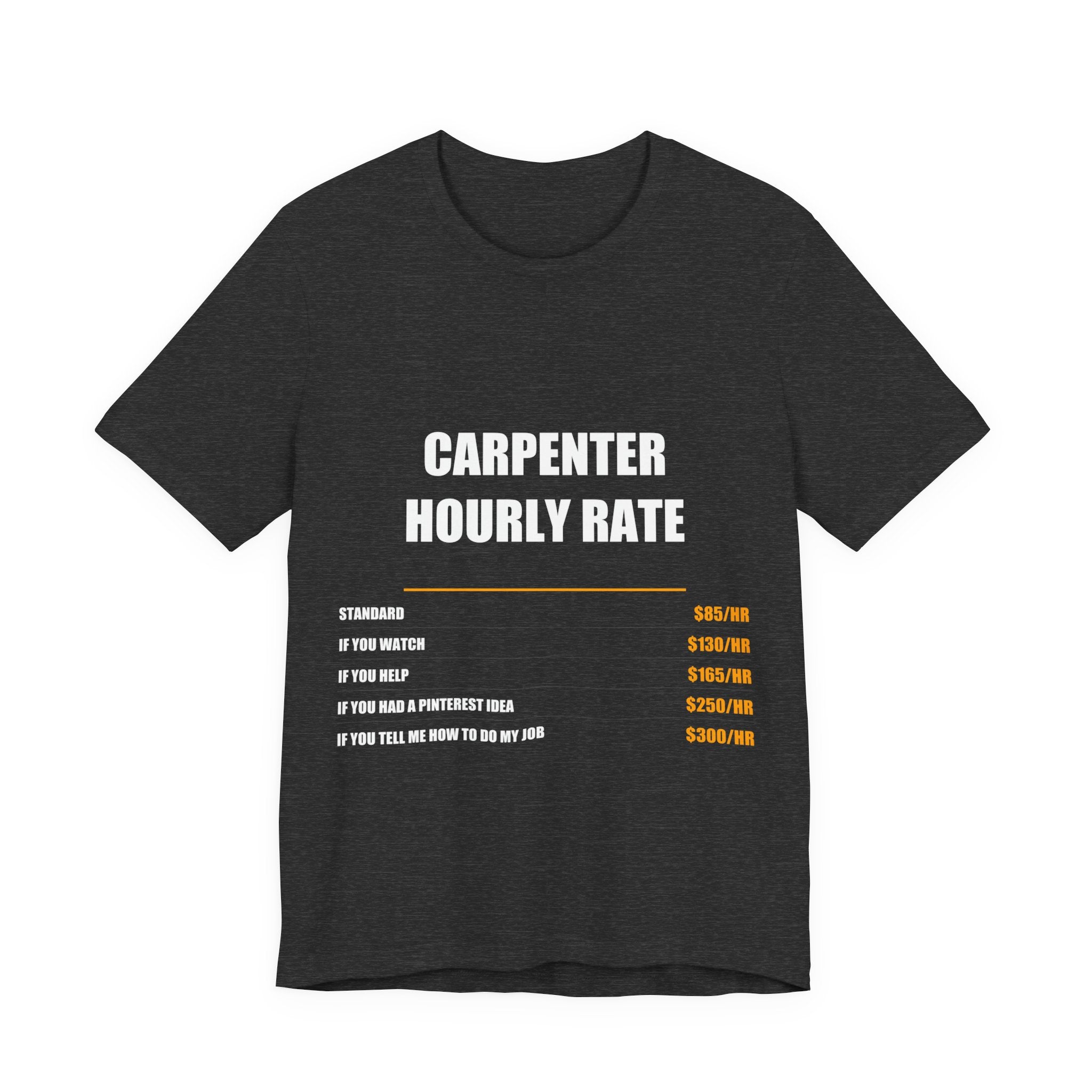Carpenter Hourly Rate Shirt Shirt - view 3