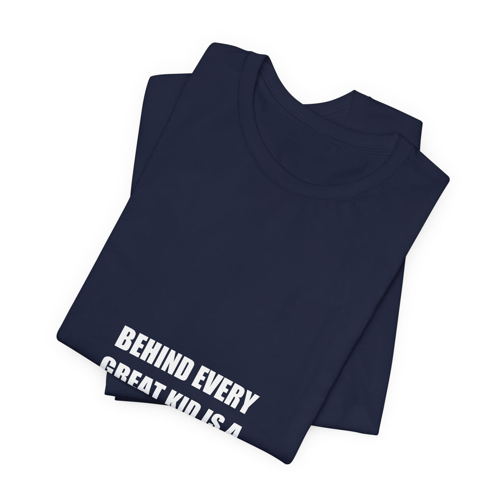 Behind Every Great Kid Is a Teacher Who Cared Shirt - Teacher Appreciation Gift, Sweet Teacher Tee, Premium Bella Canvas