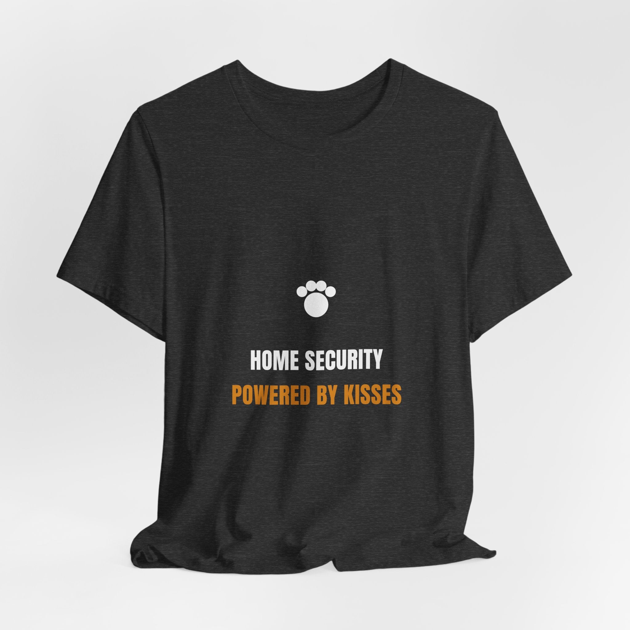 Home Security Powered By Kisses Shirt - Funny Dog Tee, Premium Bella Canvas