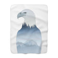 Eagle Double Exposure Sherpa Throw Blanket from Kindling & Hammer