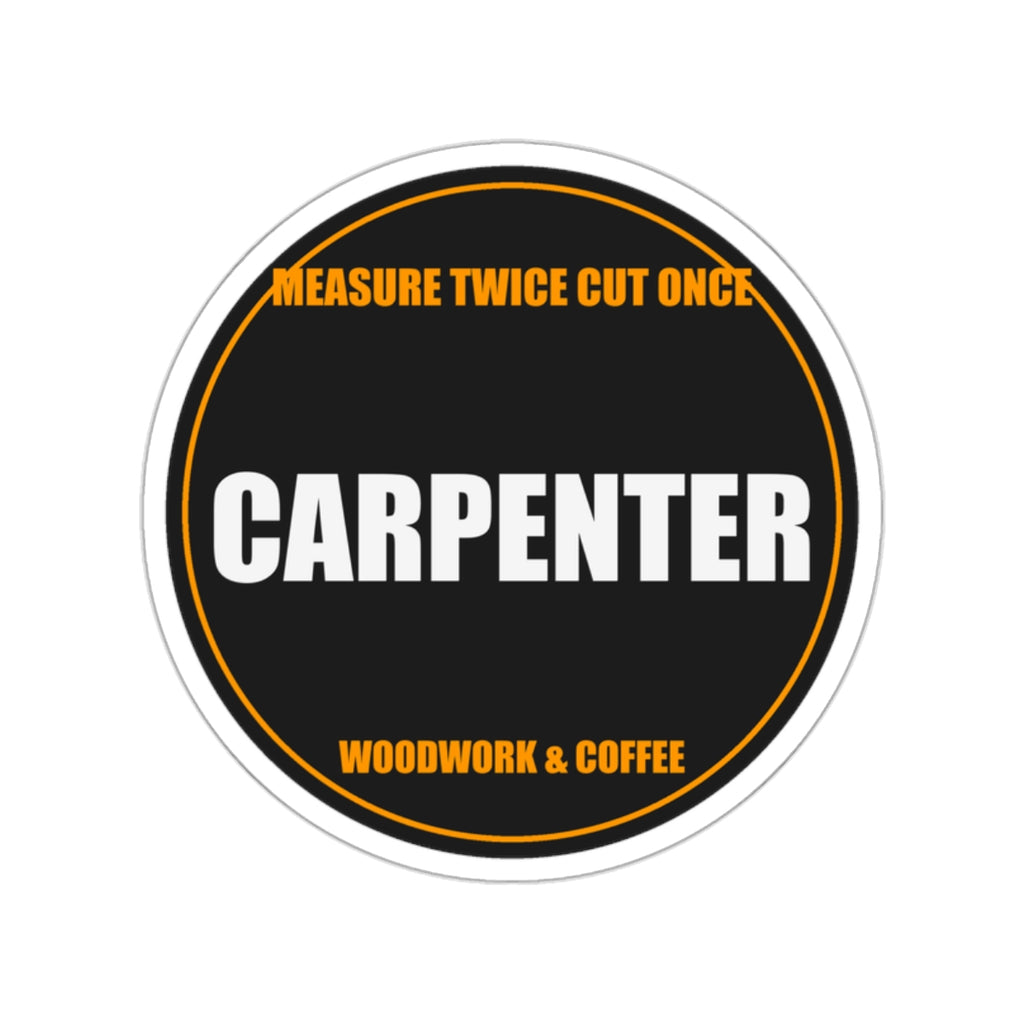 Carpenter Die-Cut Vinyl Sticker from Kindling & Hammer