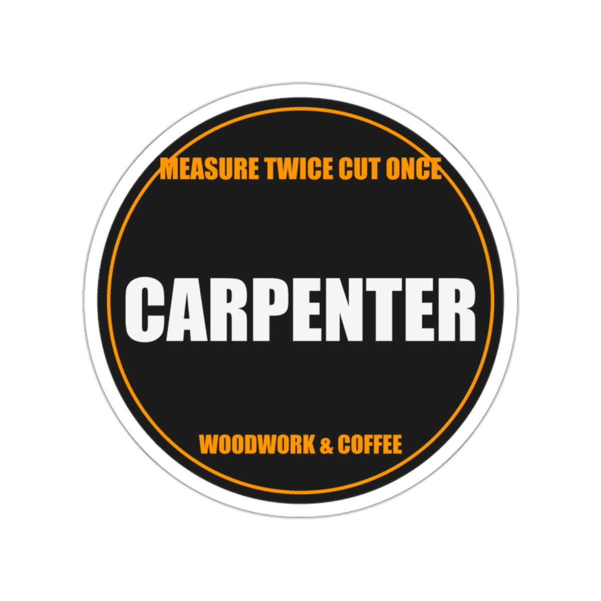 Carpenter Die-Cut Vinyl Sticker from Kindling & Hammer