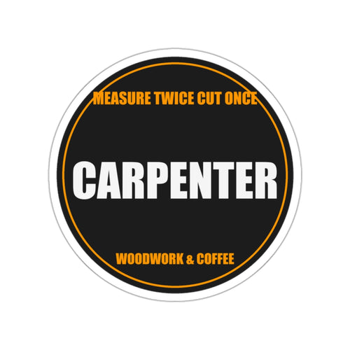 Carpenter Die-Cut Vinyl Sticker from Kindling & Hammer