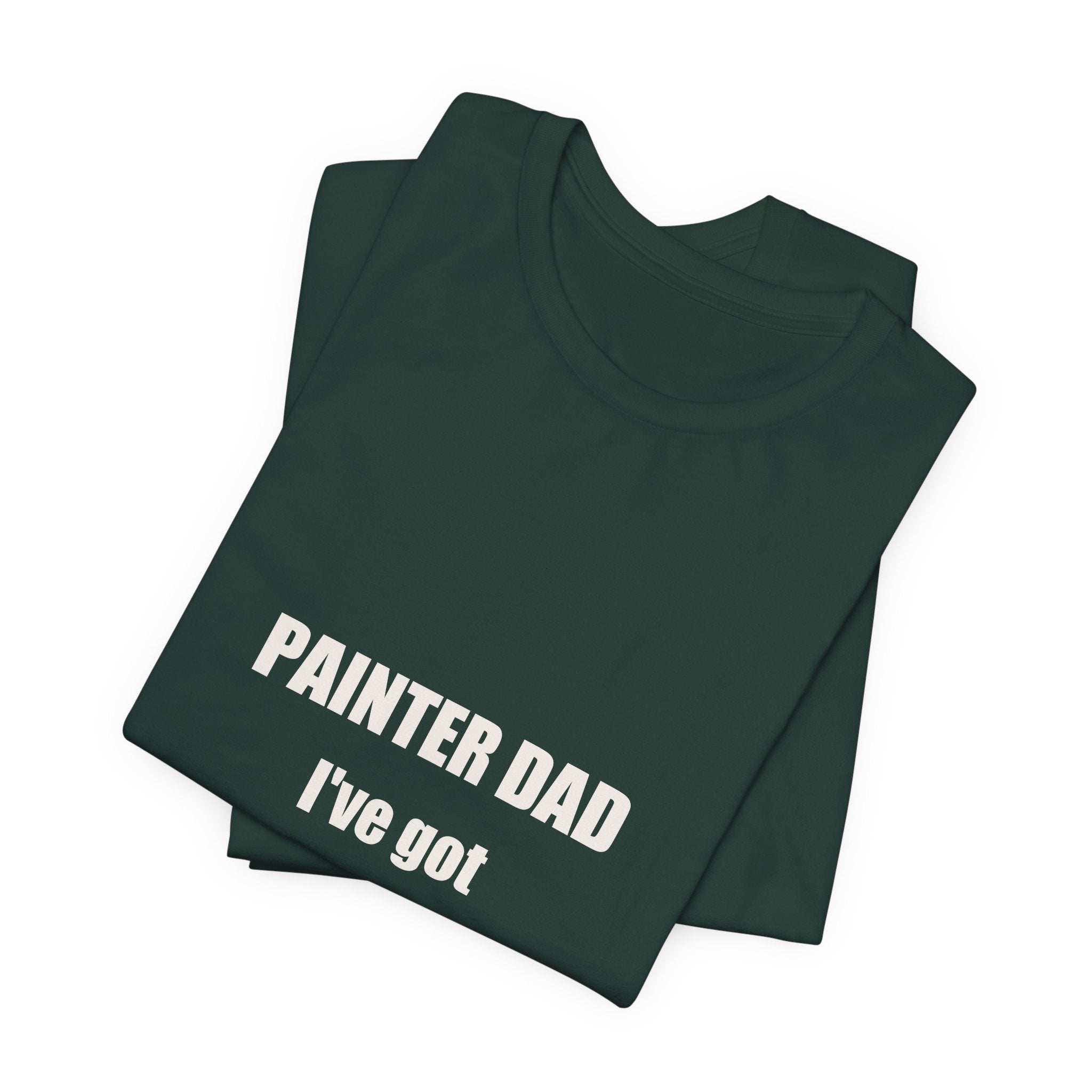 Painter Dad Many Shades Of Bad Jokes Shirt - Funny Painter Dad Pun, Father's Day Tradesman Tee, Premium Bella Canvas