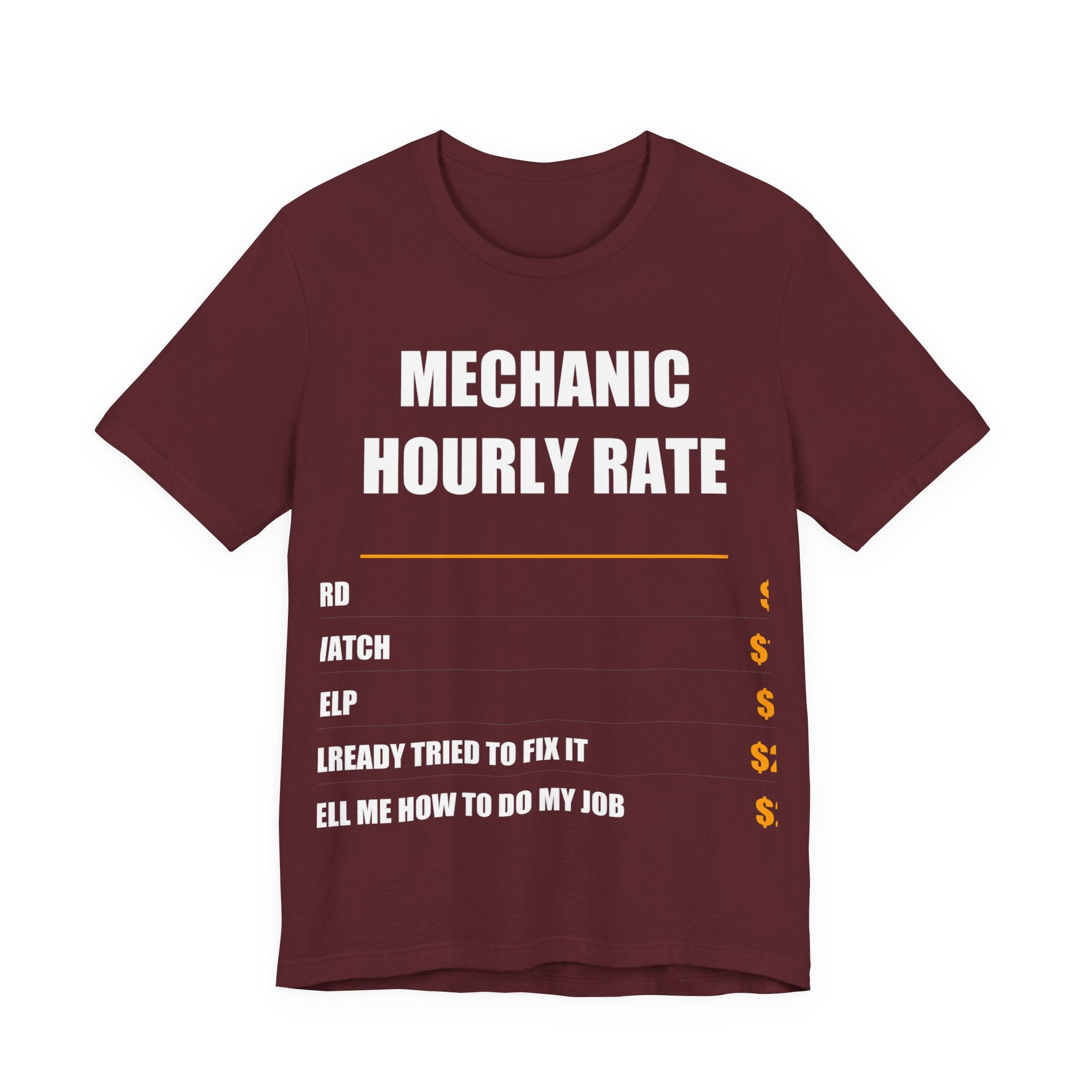 Mechanic Hourly Rate Shirt - view 10