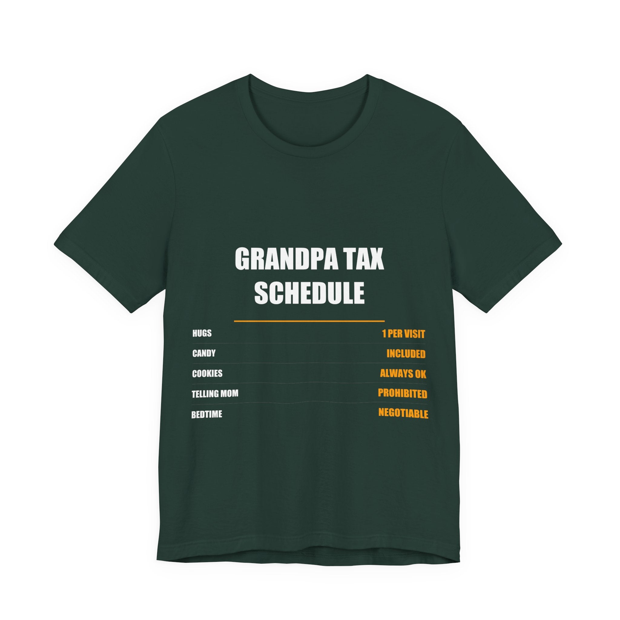 Grandpa Tax Schedule Shirt, Hugs Candy Cookies, Father's Day Gift - view 2