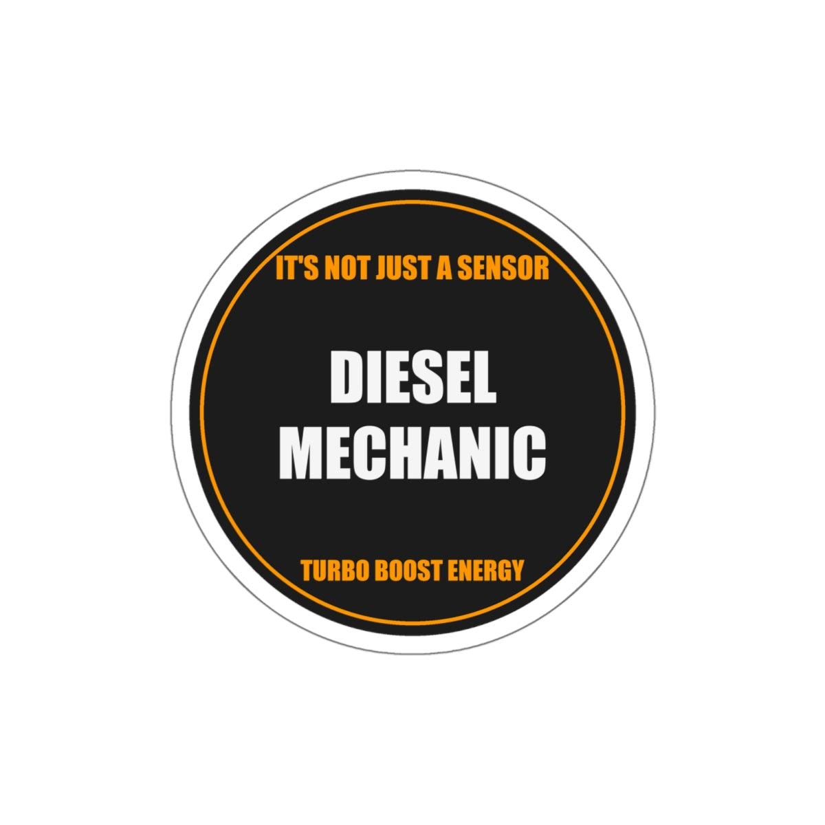 Diesel Mechanic Die-Cut Vinyl Sticker - view 3