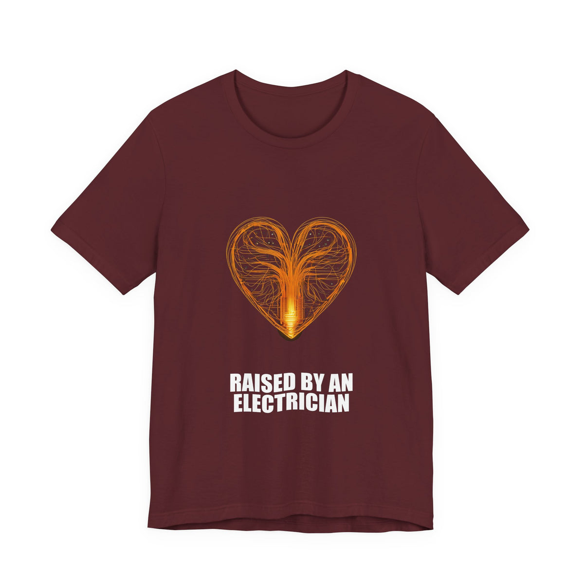 Raised By An Electrician T-Shirt - Electrician Gift, Funny Trade Shirt