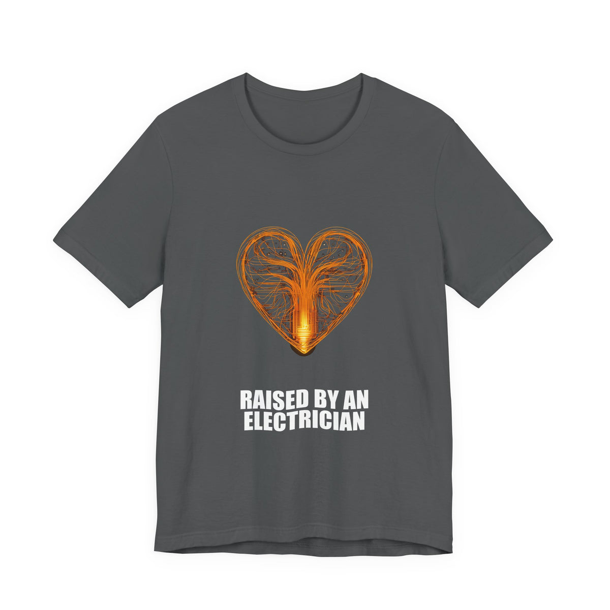 Raised By An Electrician T-Shirt - Electrician Gift, Funny Trade Shirt