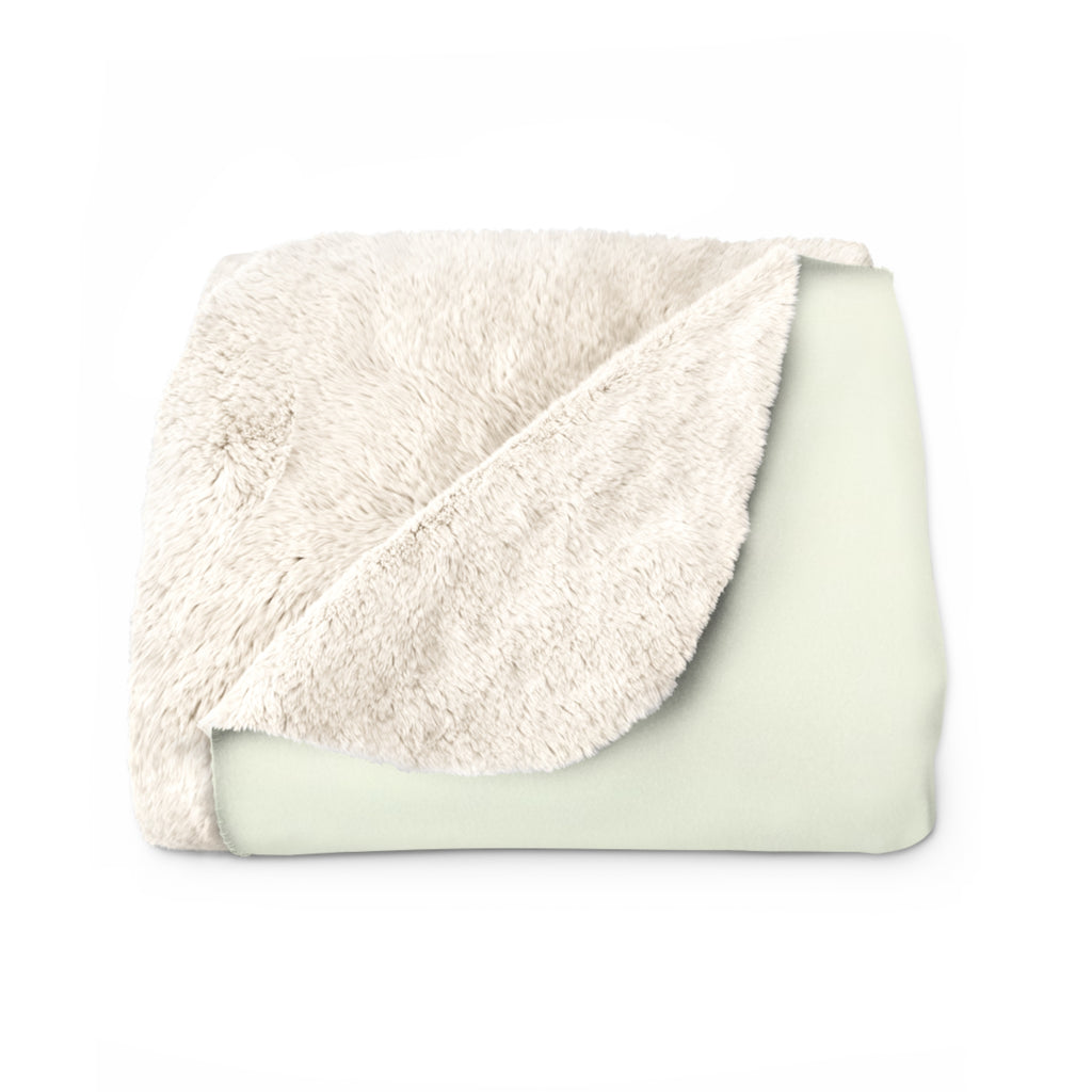 Crane Misty Landscape Sherpa Throw Blanket - Zen Asian-Inspired Decor, Cozy Fleece Gift