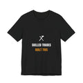 Skilled Trades Built This Shirt - Blue Collar Pride Tee, Premium Bella Canvas