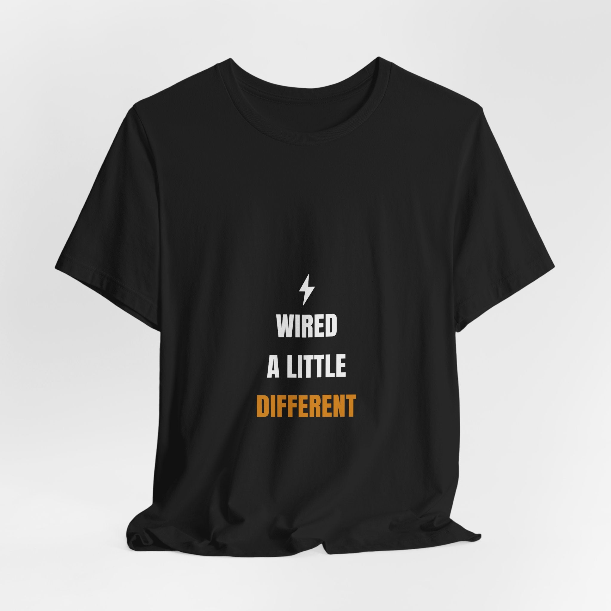 Wired A Little Different Shirt - Funny Electrician Pun Tee, Electrician Gift, Premium Bella Canvas