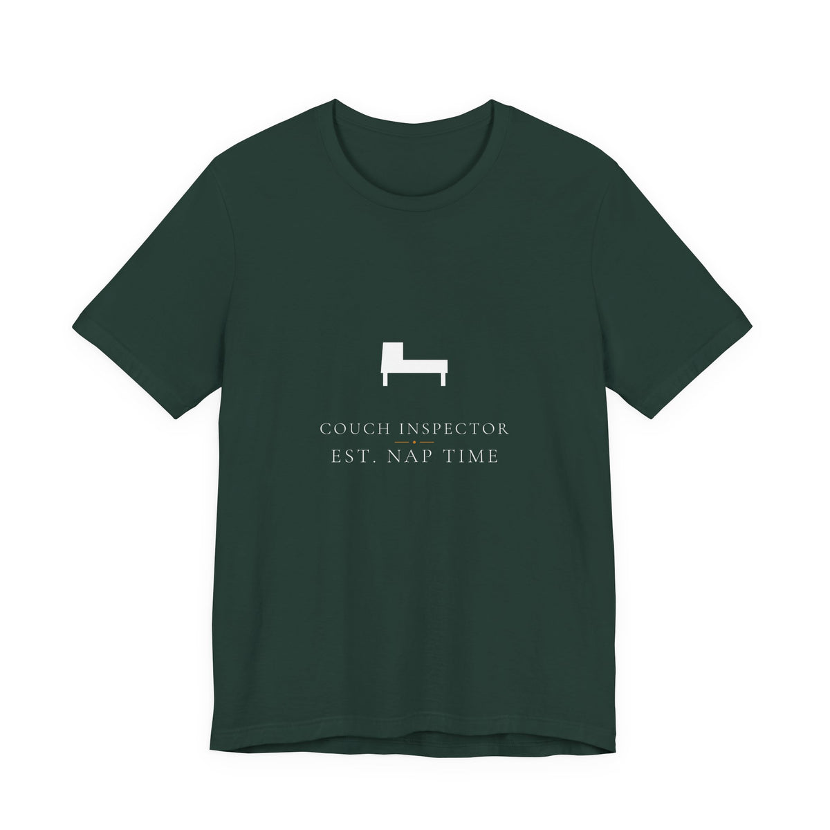 Couch Inspector Shirt - Elegant Serif Edition, Premium Bella Canvas