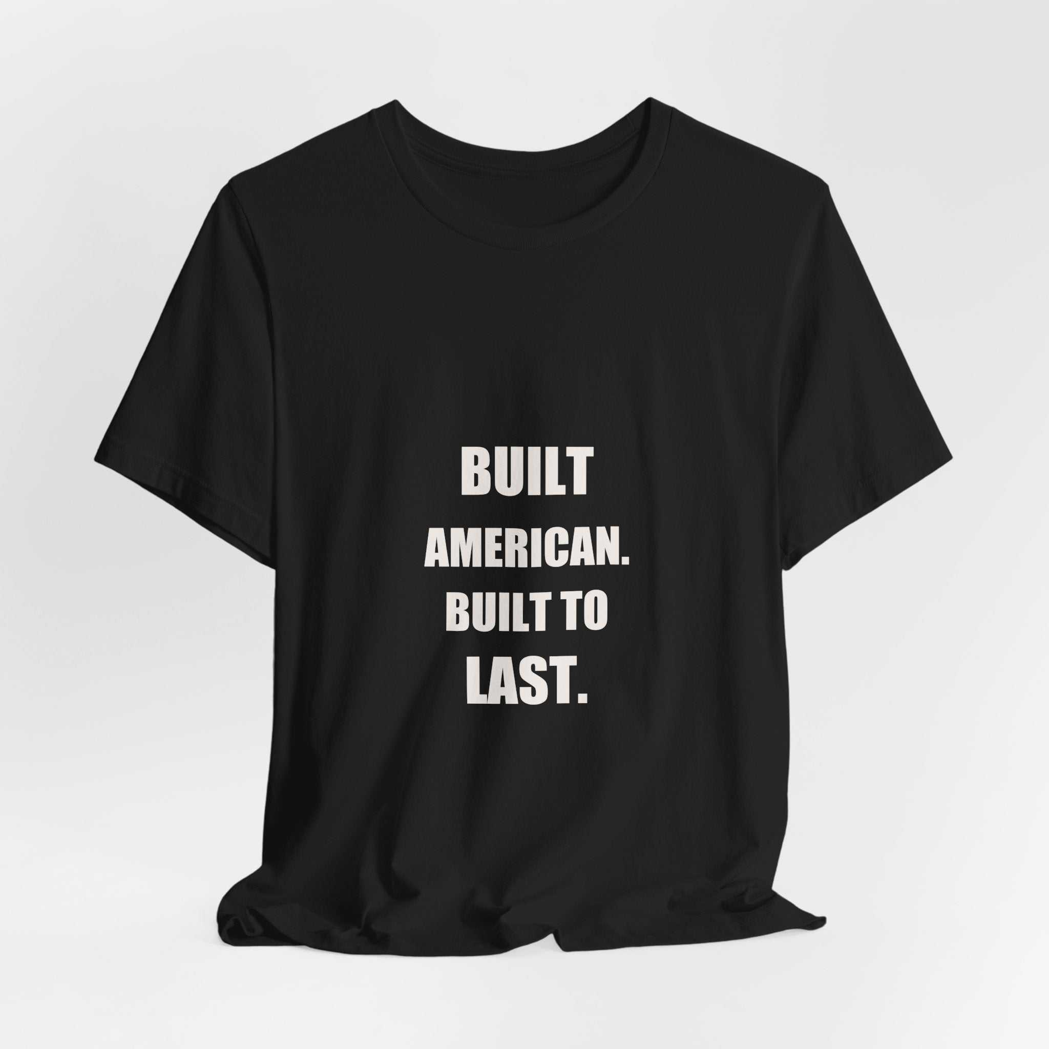 Built American Built To Last Shirt - American Mechanic Gift, Patriotic Tradesman Tee, 4th Of July Worker, Premium Bella Canvas