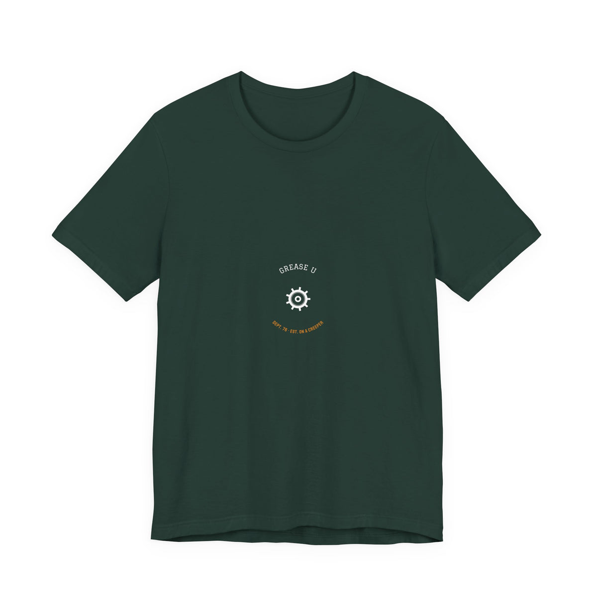 Grease U Dept 76 Mechanic Shirt - Varsity Collegiate Mechanic Tee, Funny Mechanic Gift, Premium Bella Canvas