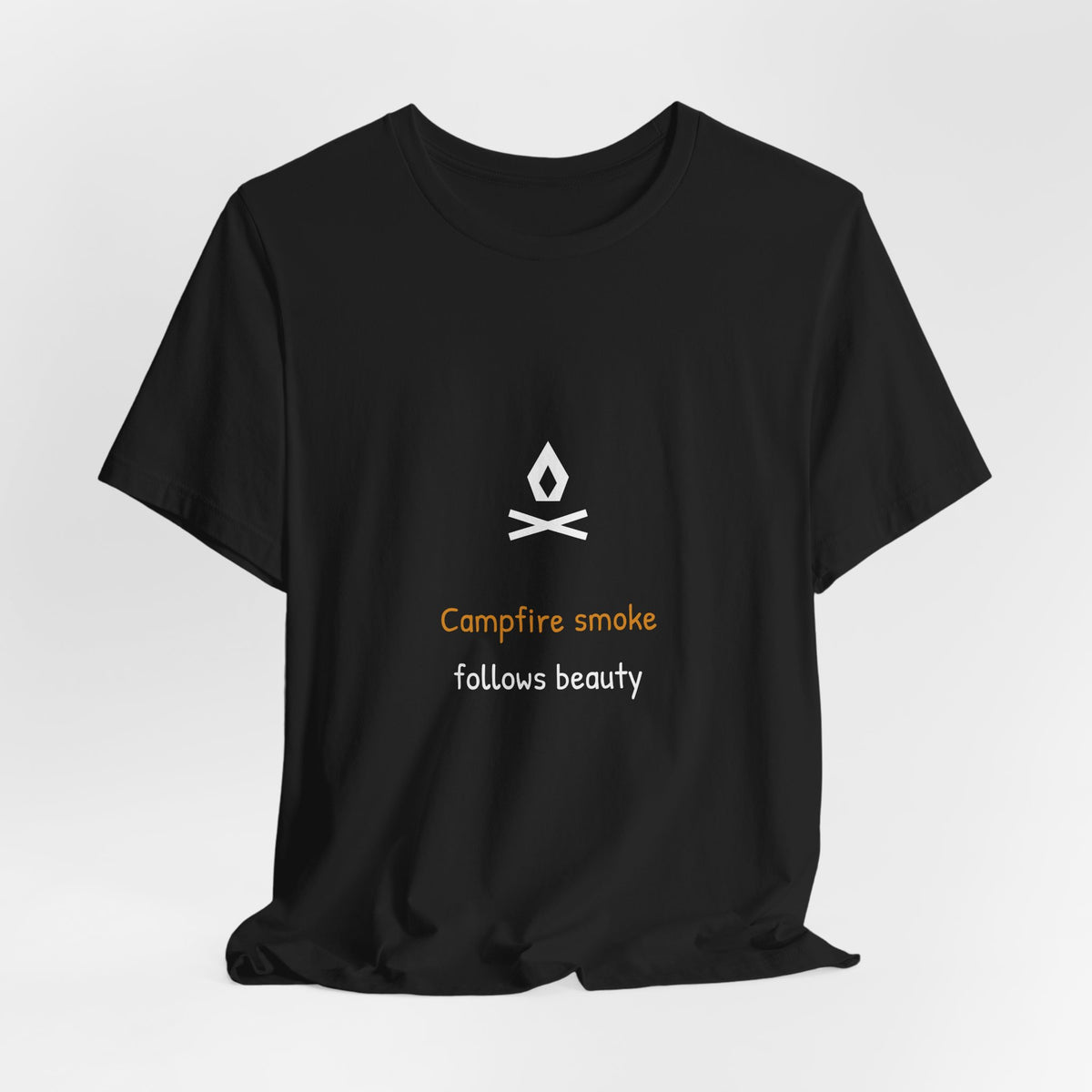 Campfire Smoke Follows Beauty Shirt - Funny Camping Tee, Premium Bella Canvas
