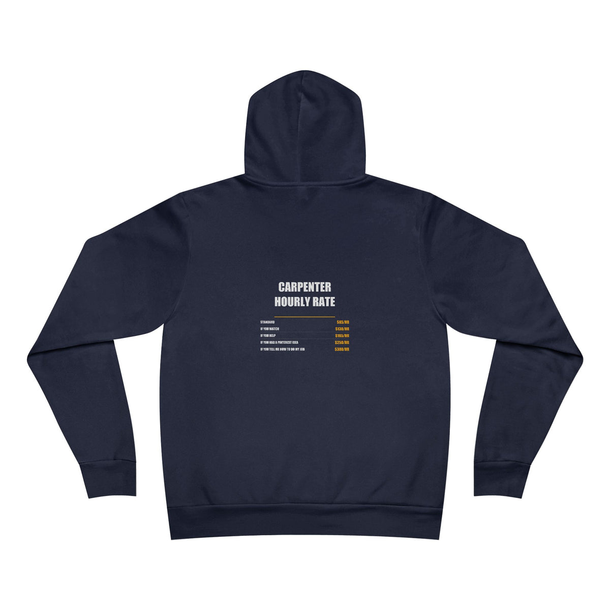 Carpenter Hourly Rate Hoodie - Carpenter, Carpenter Gift, Funny Carpenter, Carpenter Gifts, Pullover Hoodie, Sweatshirt