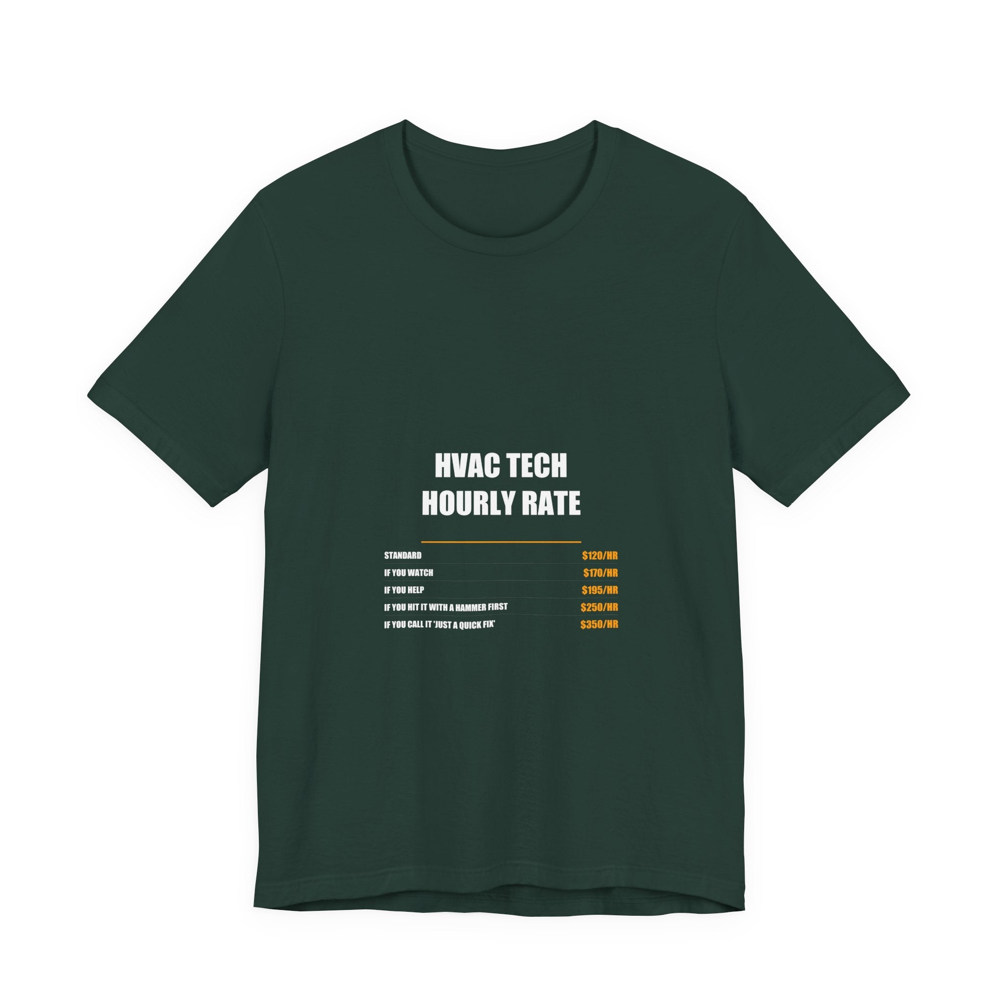 HVAC Technician Hourly Rate Shirt - view 4