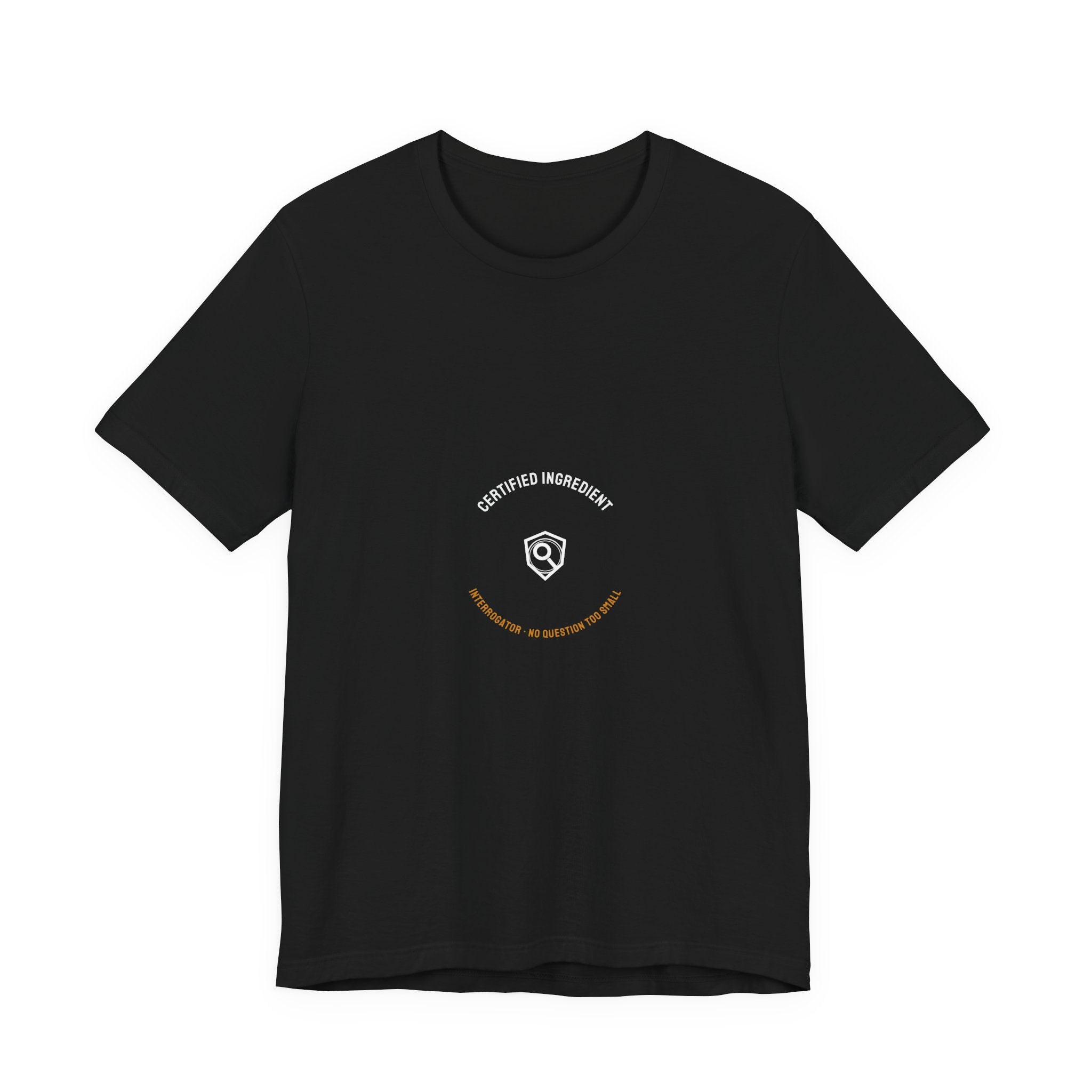 Certified Ingredient Interrogator Shirt - Funny Celiac Badge Tee, Gluten Free Gift, Premium Bella Canvas