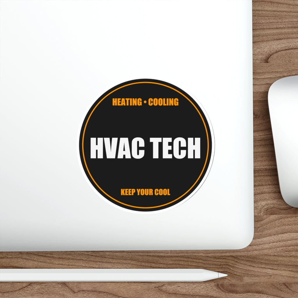 HVAC Tech Die-Cut Vinyl Sticker - view 17