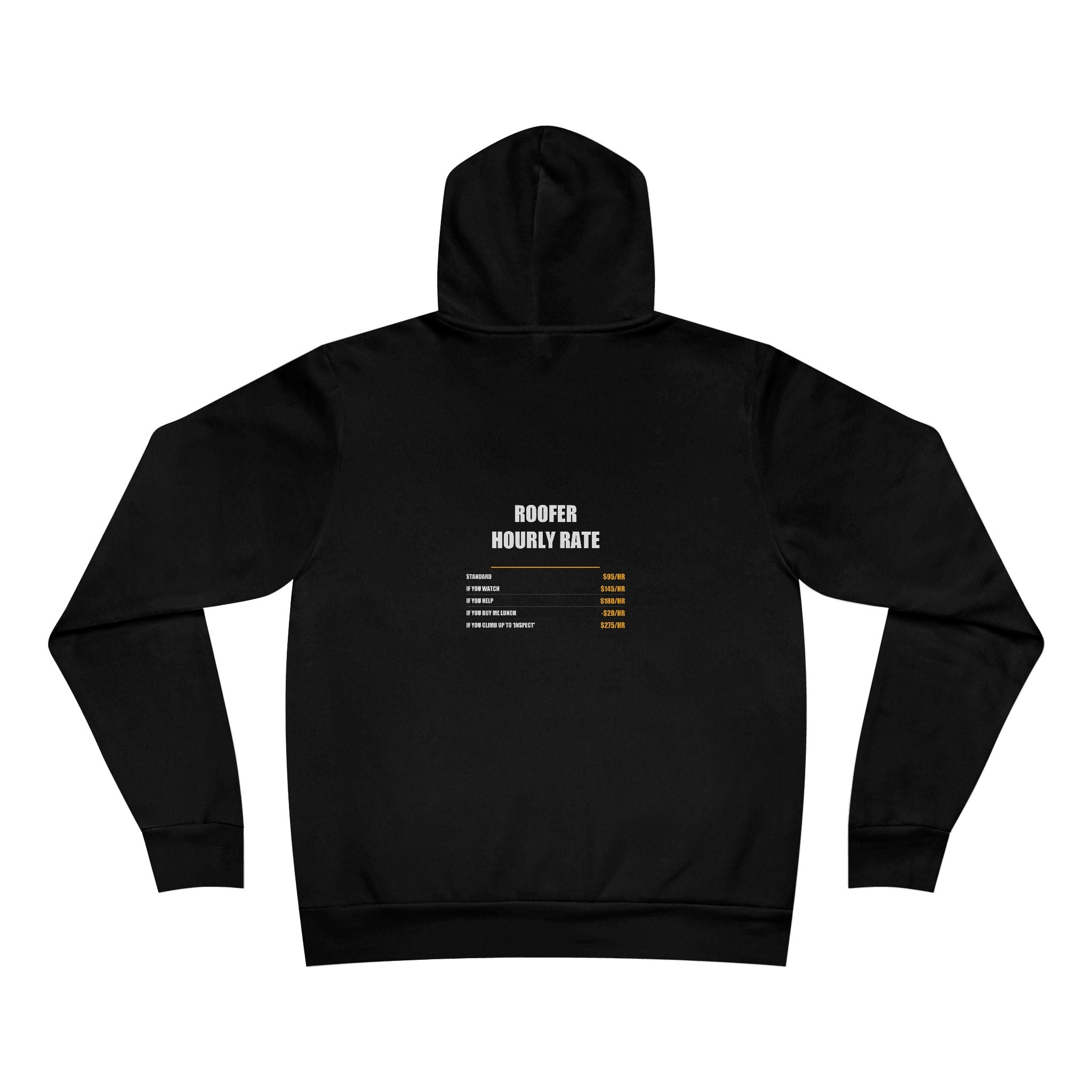 Roofer Hourly Rate Hoodie - Roofer, Roofer Gift, Funny Roofer, Roofer Gifts, Pullover Hoodie, Sweatshirt