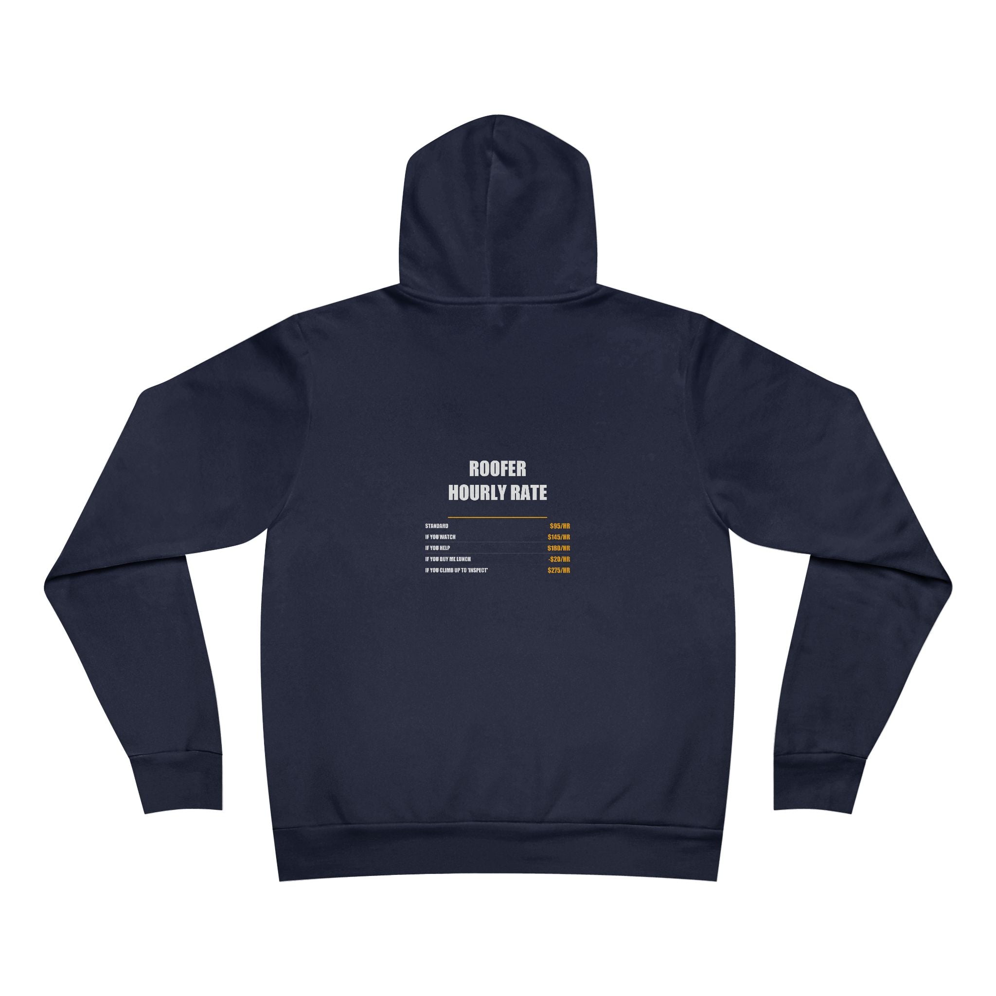 Roofer Hourly Rate Hoodie - Roofer, Roofer Gift, Funny Roofer, Roofer Gifts, Pullover Hoodie, Sweatshirt