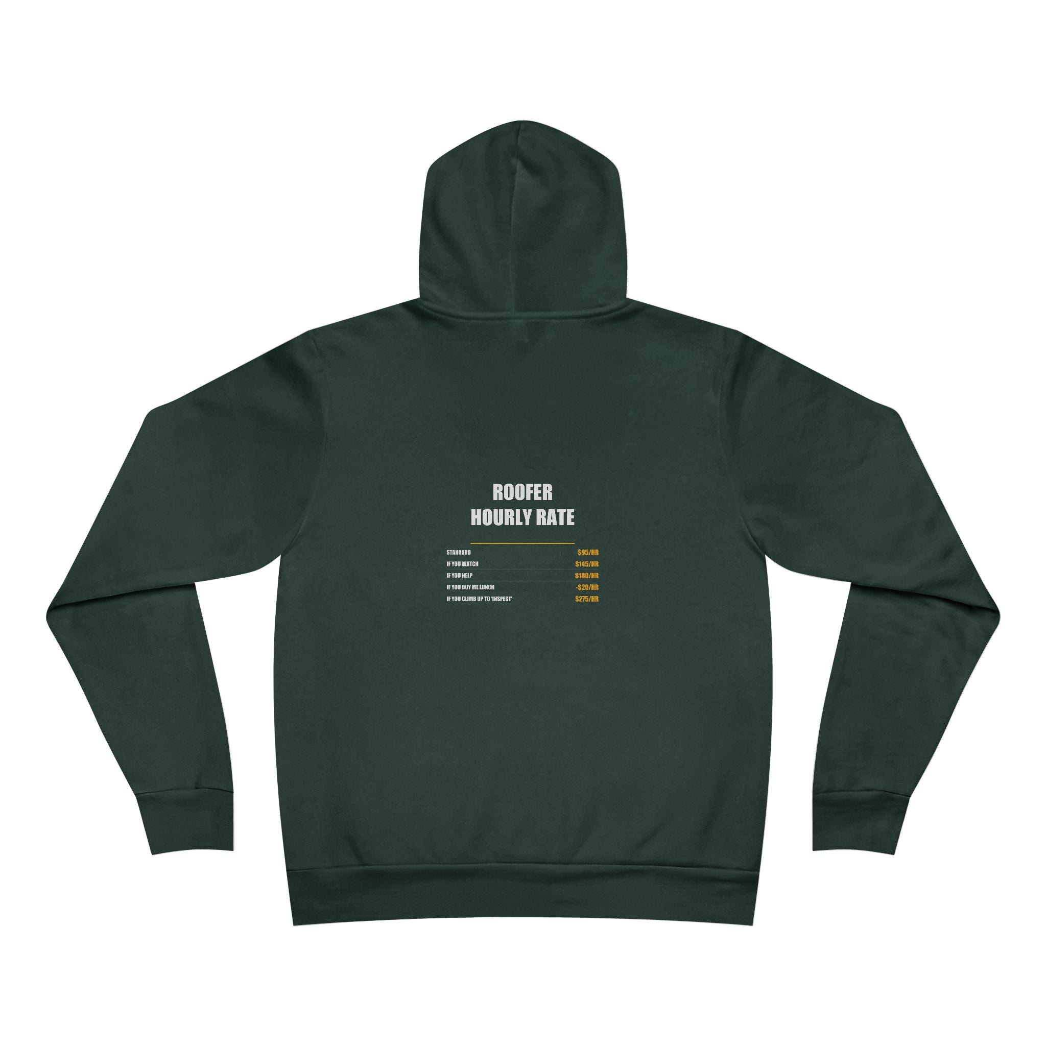 Roofer Hourly Rate Hoodie - Roofer, Roofer Gift, Funny Roofer, Roofer Gifts, Pullover Hoodie, Sweatshirt