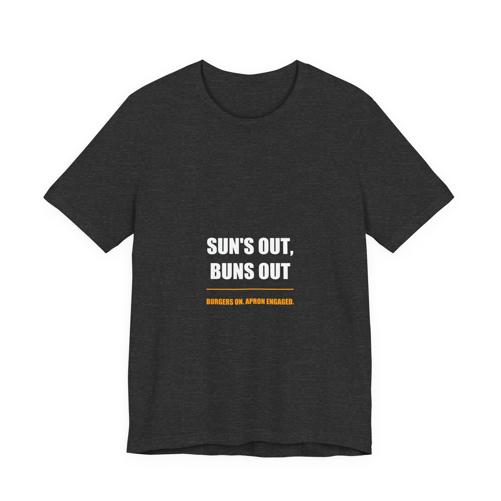 Sun's Out Buns Out Shirt - Funny Burger BBQ Dad Tee, Summer Grilling Gift, Premium Bella Canvas