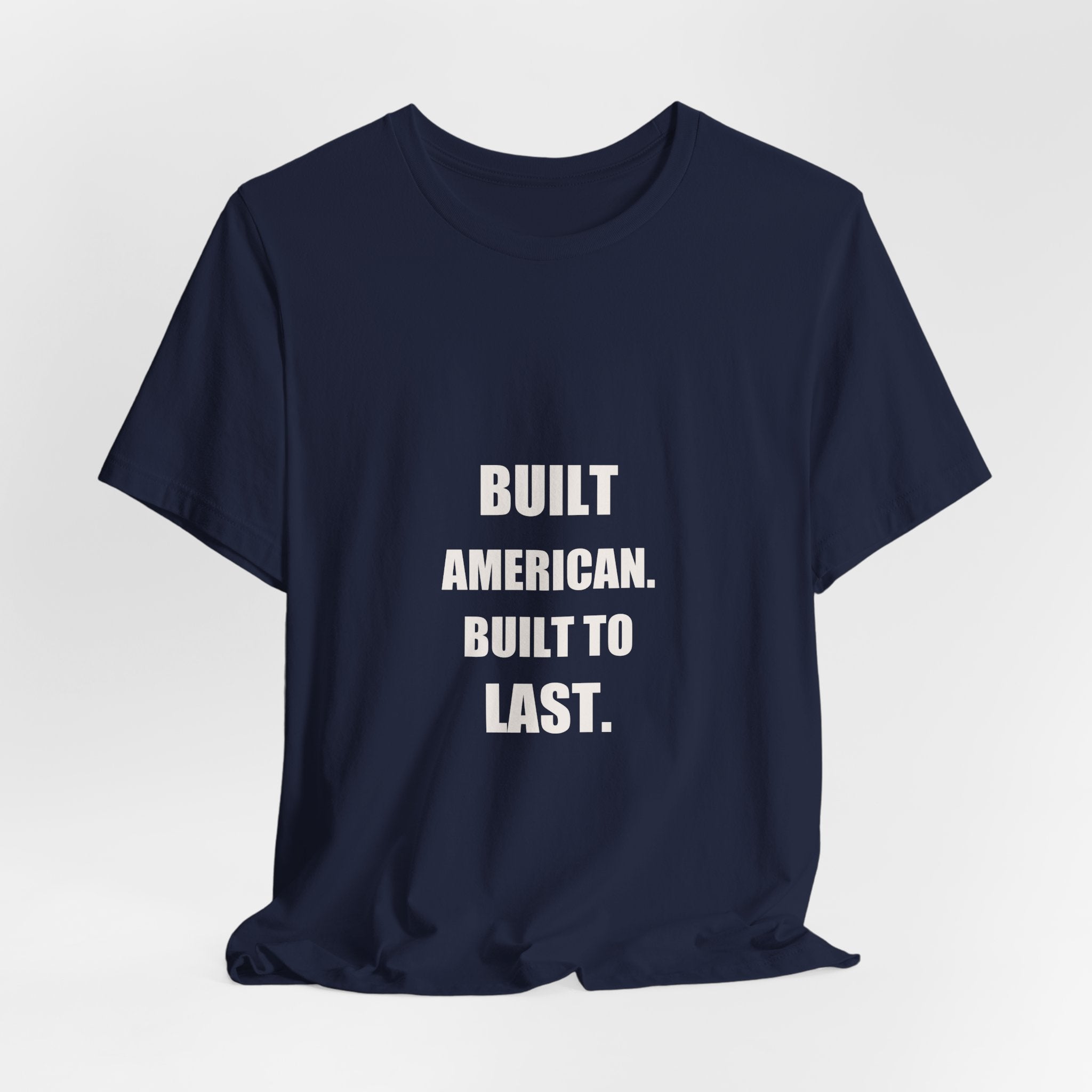 Built American Built To Last Shirt - American Mechanic Gift, Patriotic Tradesman Tee, 4th Of July Worker, Premium Bella Canvas