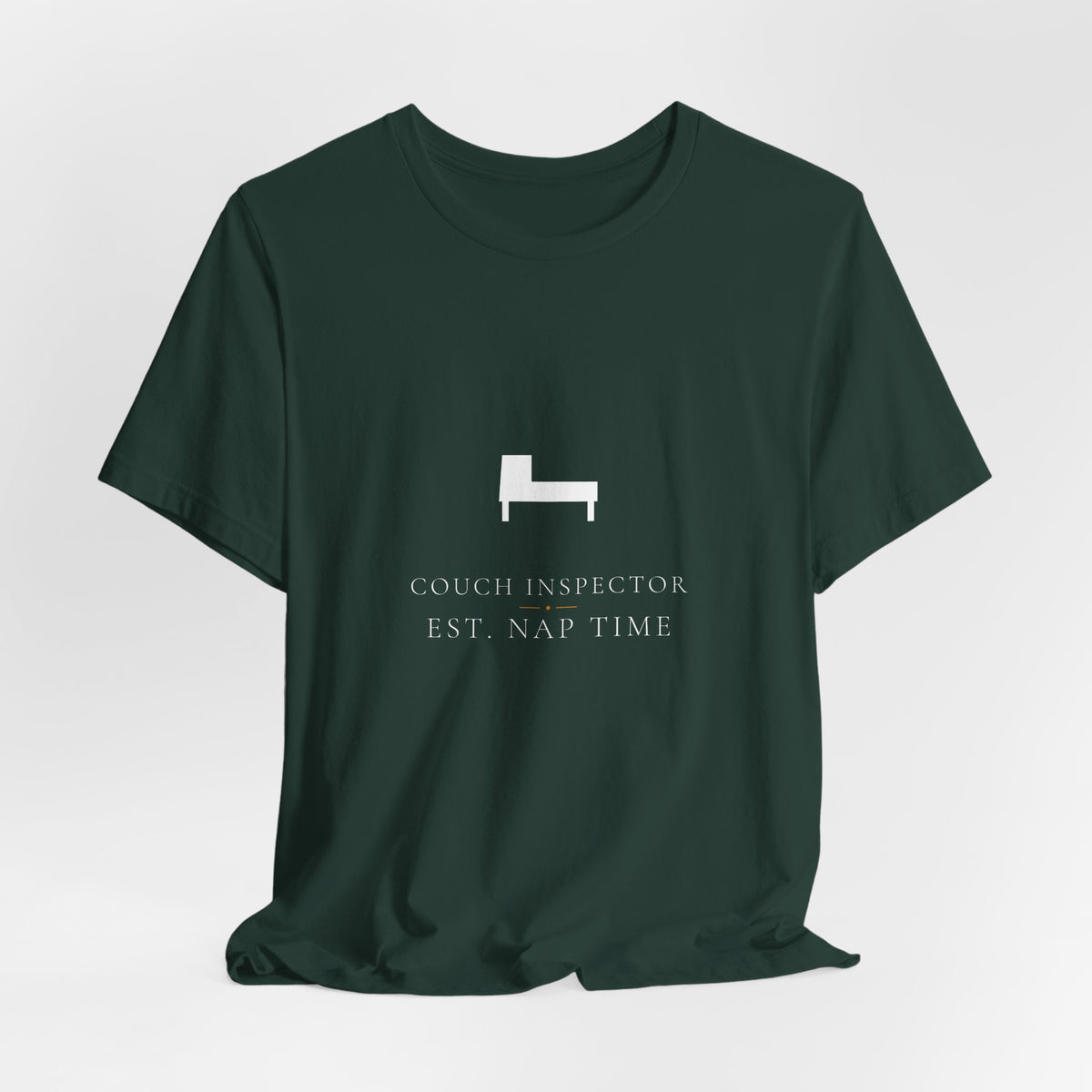 Couch Inspector Shirt - Elegant Serif Edition, Premium Bella Canvas