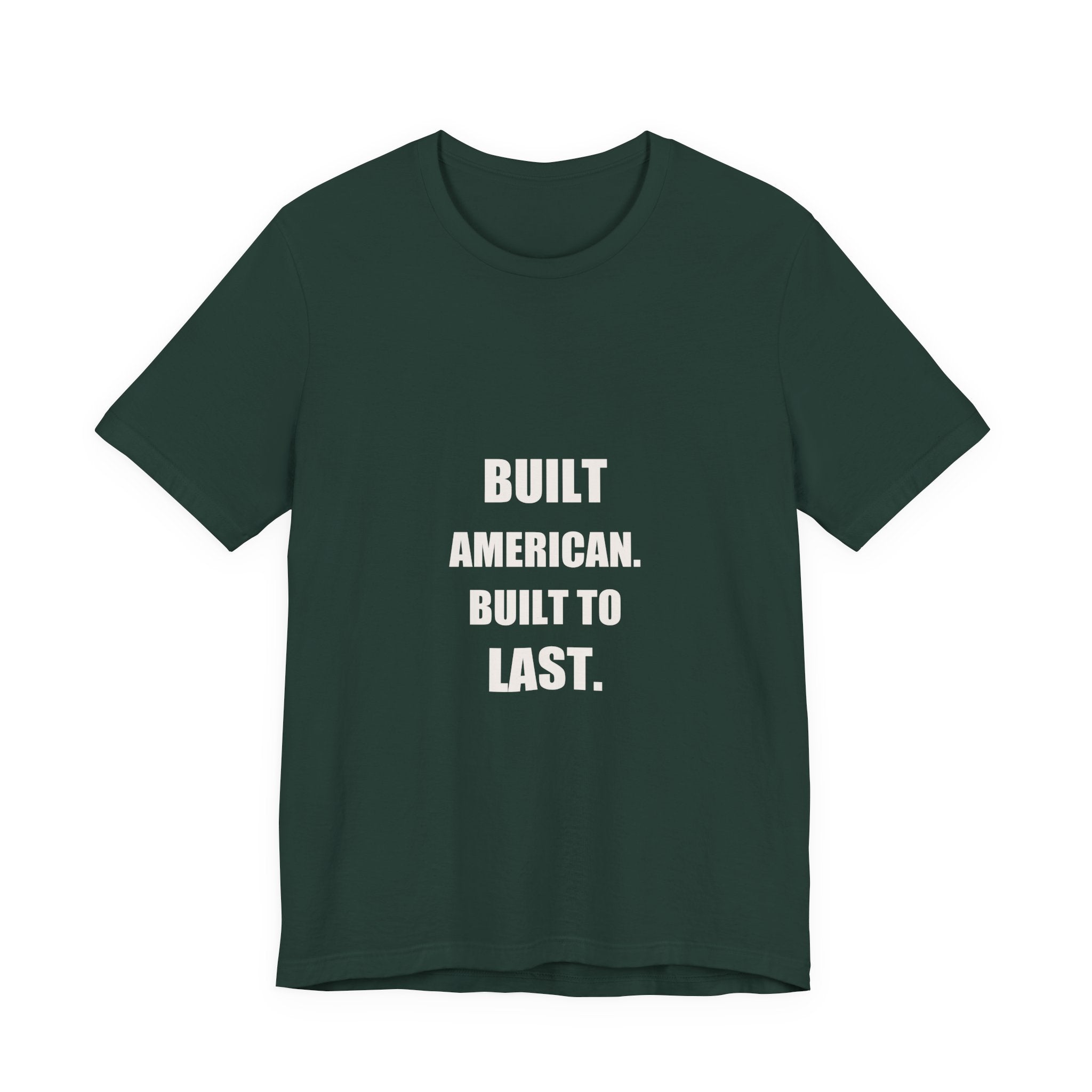 Built American Built To Last Shirt - American Mechanic Gift, Patriotic Tradesman Tee, 4th Of July Worker, Premium Bella Canvas