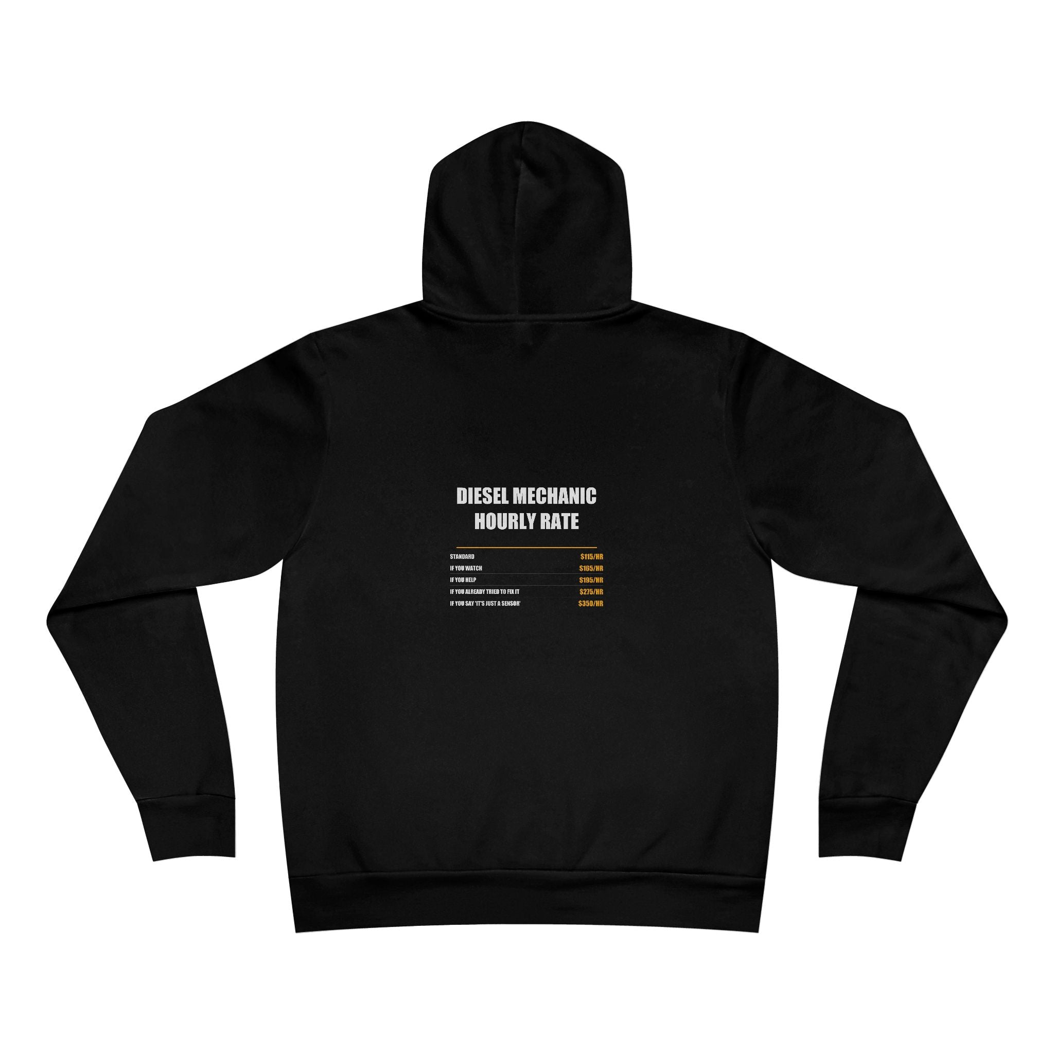 Diesel Mechanic Hourly Rate Hoodie - Mechanic, Mechanic Gift, Funny Mechanic, Mechanic Gifts, Pullover Hoodie, Sweatshirt