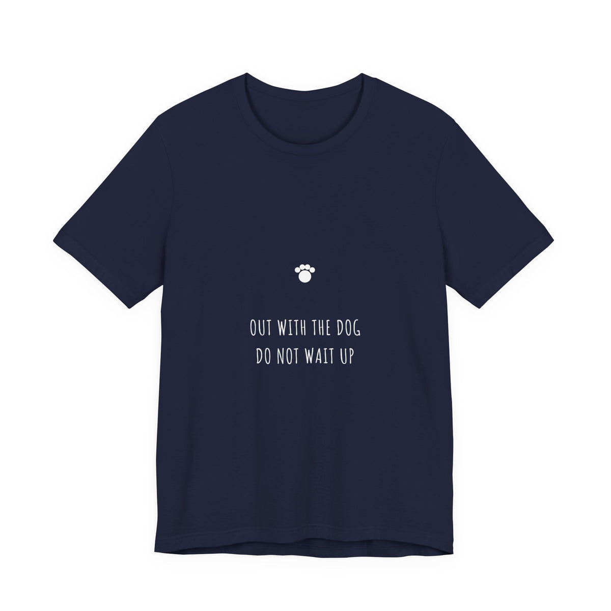 Out With The Dog Do Not Wait Up Shirt - Funny Boho Dog Mom Tee, Dog Walker Gift, Premium Bella Canvas