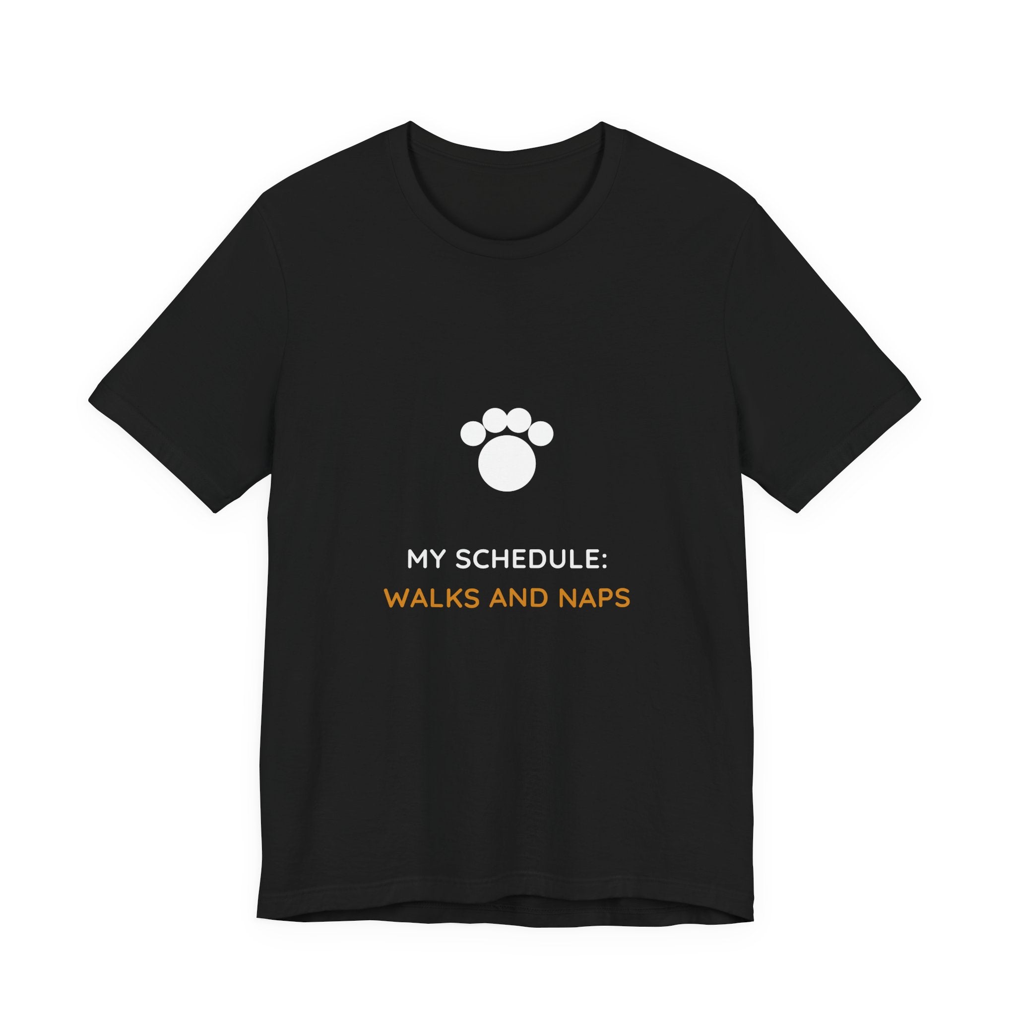 My Schedule Walks And Naps Shirt - Funny Dog Owner Tee, Premium Bella Canvas