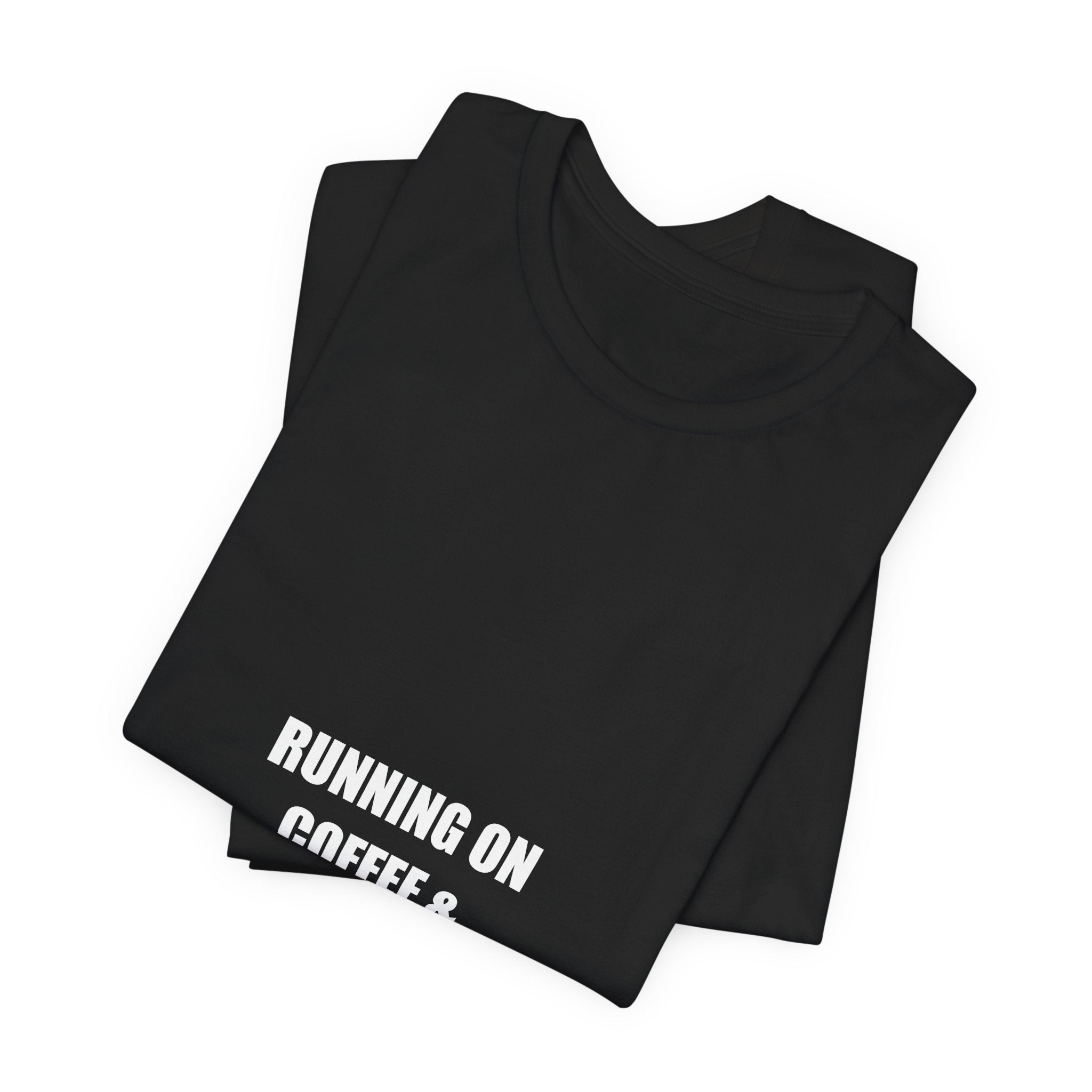 Running on Coffee and Lesson Plans Shirt - Funny Teacher Gift, Teacher Coffee Tee, Back to School, Premium Bella Canvas