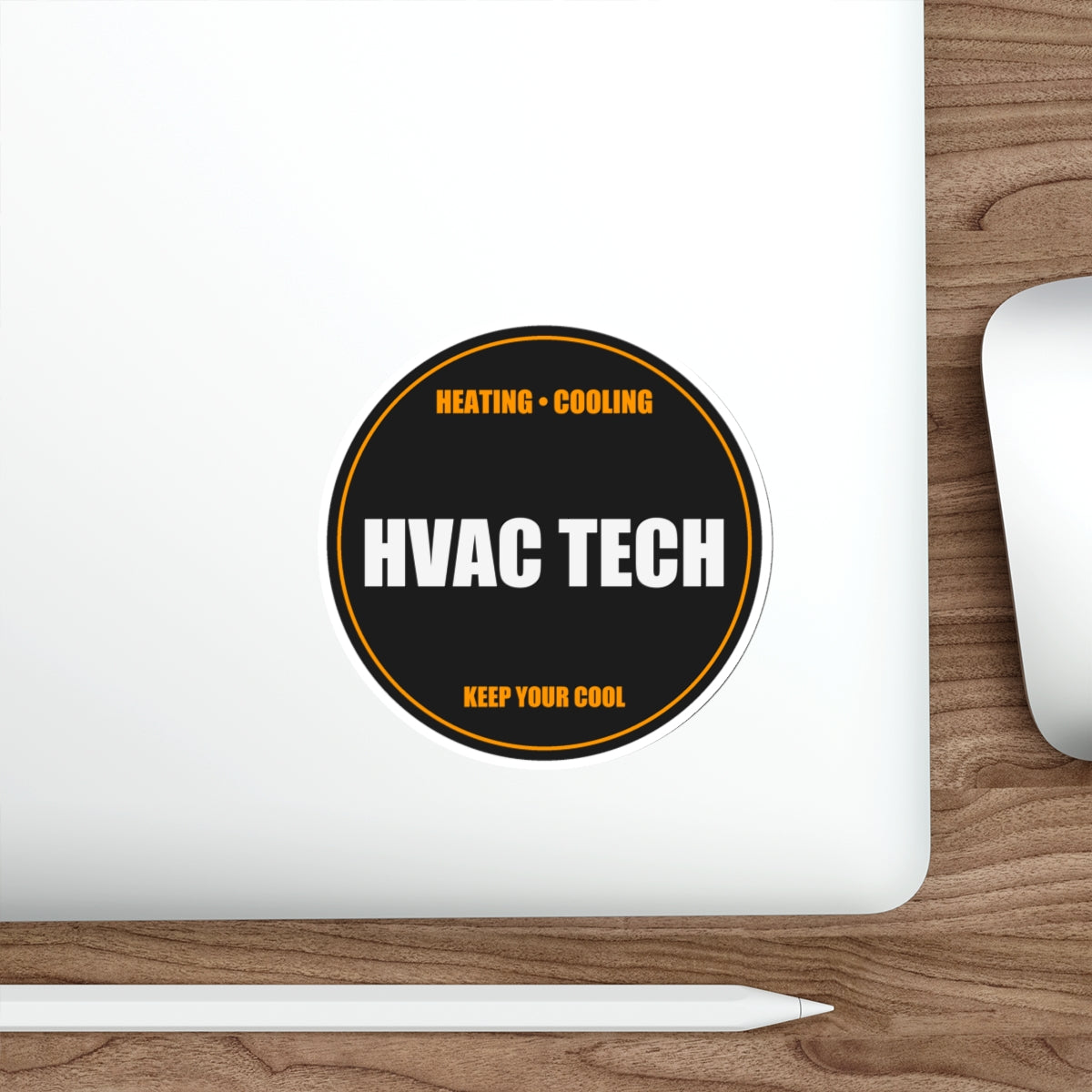 HVAC Tech Die-Cut Vinyl Sticker - view 15