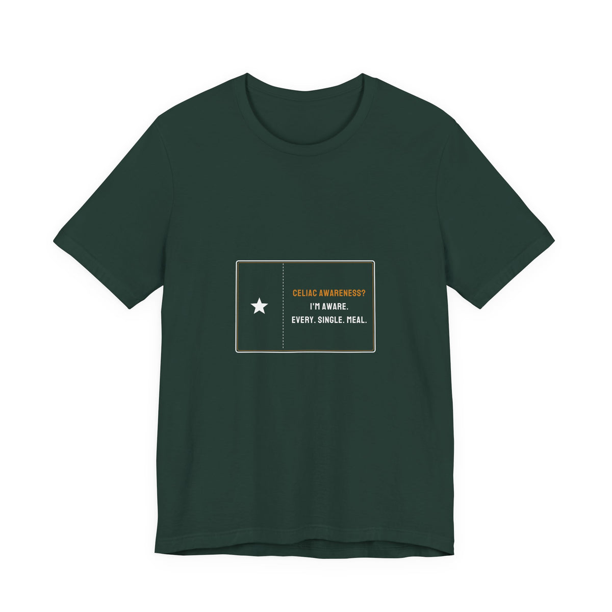 Celiac Awareness I'm Aware Every Single Meal Shirt - Funny Celiac Awareness Month Tee, Premium Bella Canvas