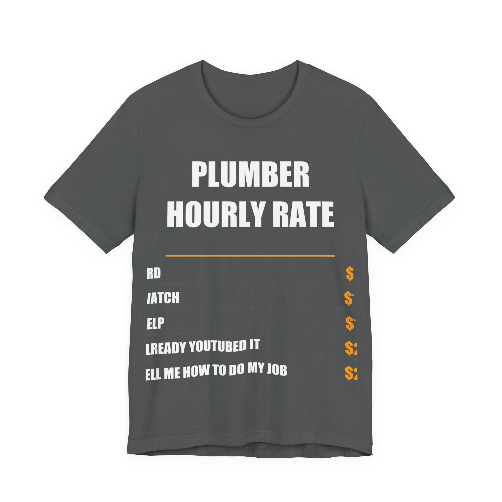 Plumber Hourly Rate Shirt - view 6
