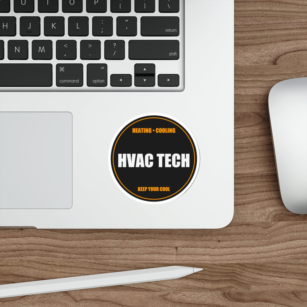 HVAC Tech Die-Cut Vinyl Sticker - view 12