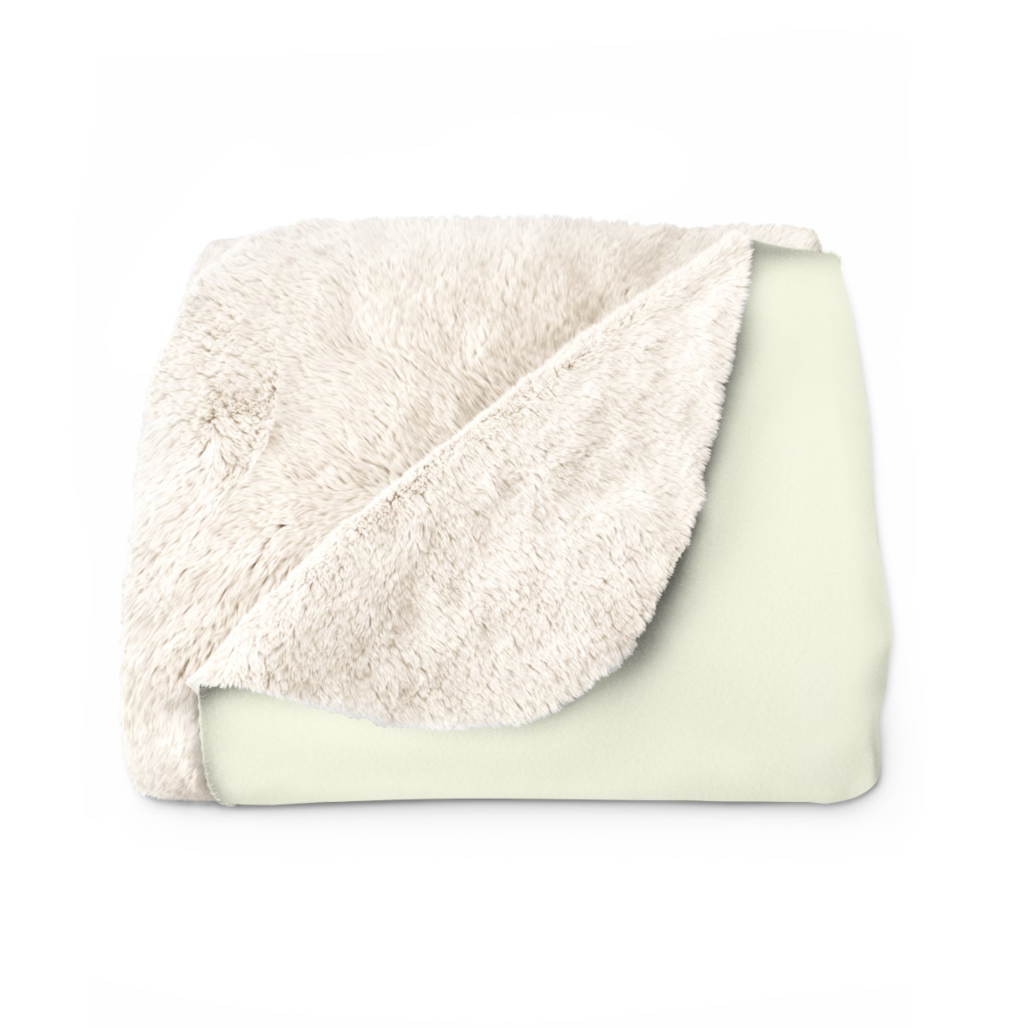 Fox Double Exposure Sherpa Throw Blanket - Nature Wildlife Art, Cozy Fleece Cabin Decor Gift