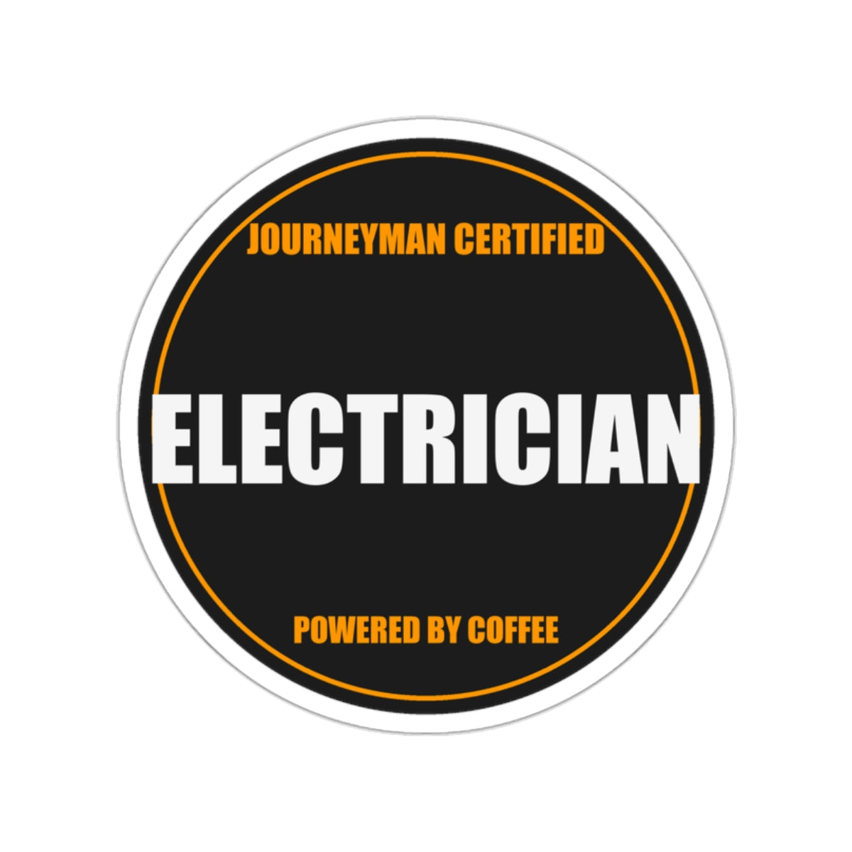 Electrician Die-Cut Vinyl Sticker from Kindling & Hammer