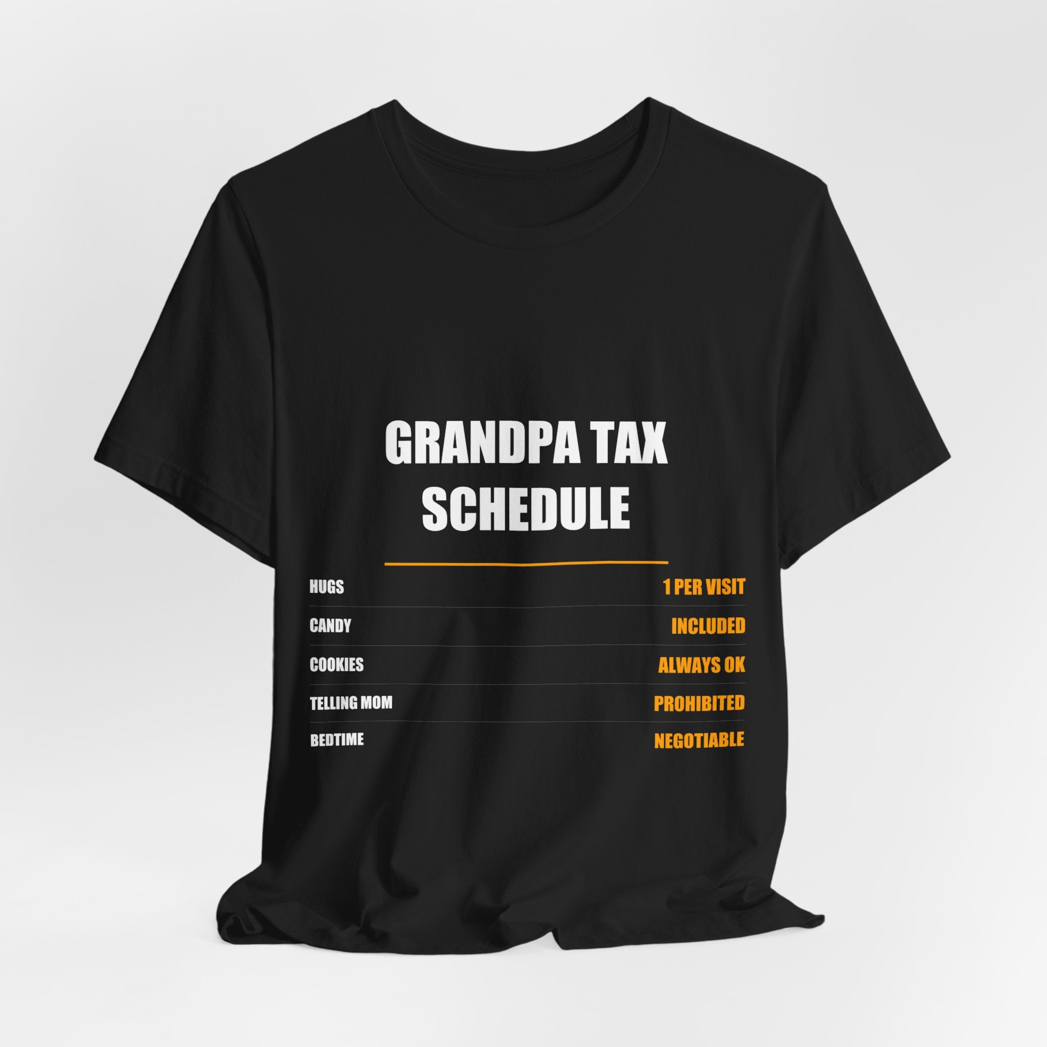 Grandpa Tax Schedule Shirt, Hugs Candy Cookies, Father's Day Gift - view 7