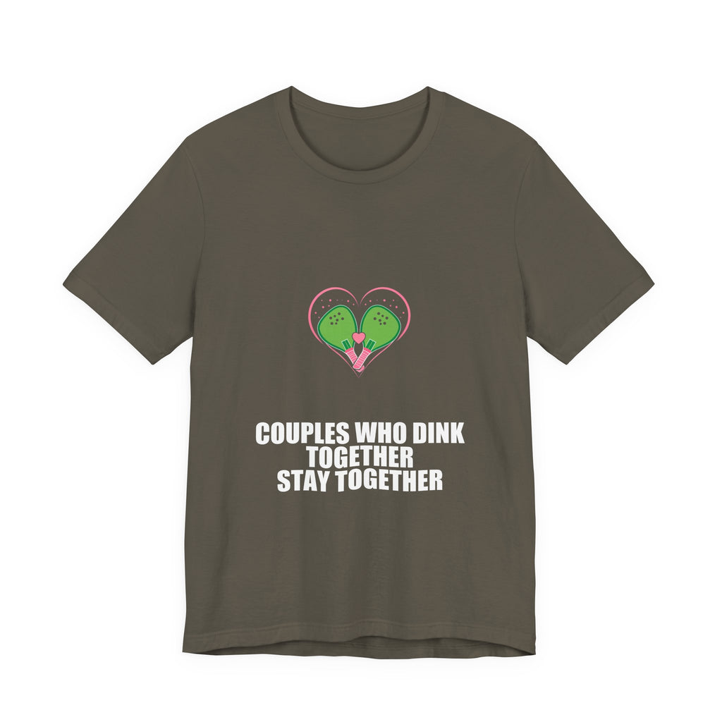 Couples Who Dink Together Stay Together Shirt - Pickleball Player, Pickleball Gift, Tee, T-Shirt
